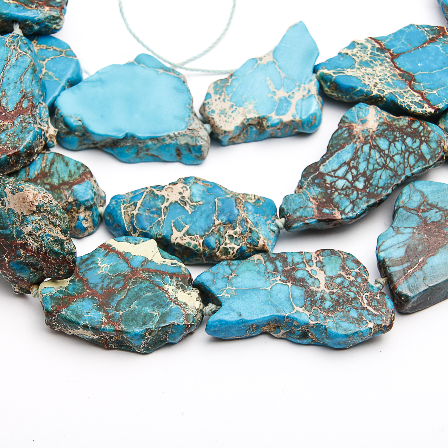 Synthetic Turquoise Rough Stones and Beads EBTH