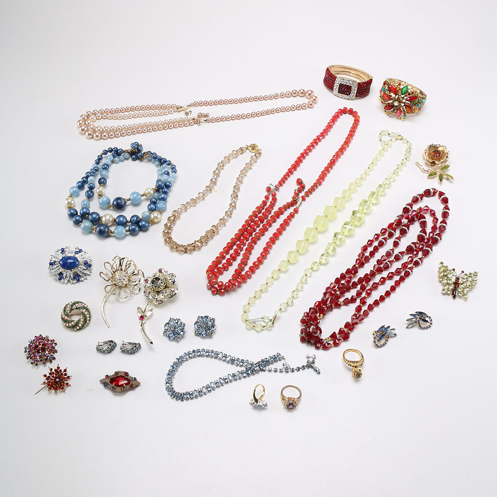 Selection of Colorful Costume Jewelry EBTH