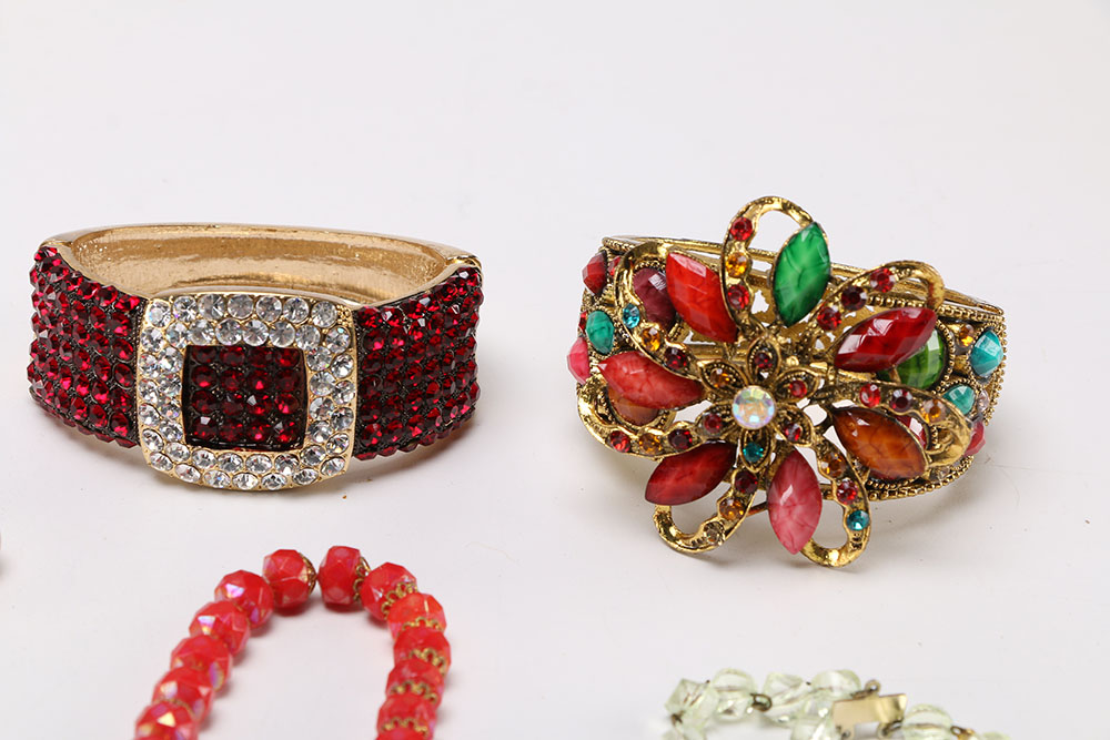 Selection of Colorful Costume Jewelry EBTH