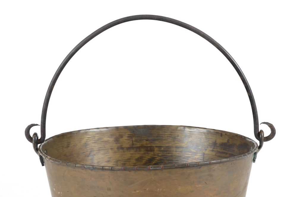 Large Brass Ash Bucket with Stand EBTH