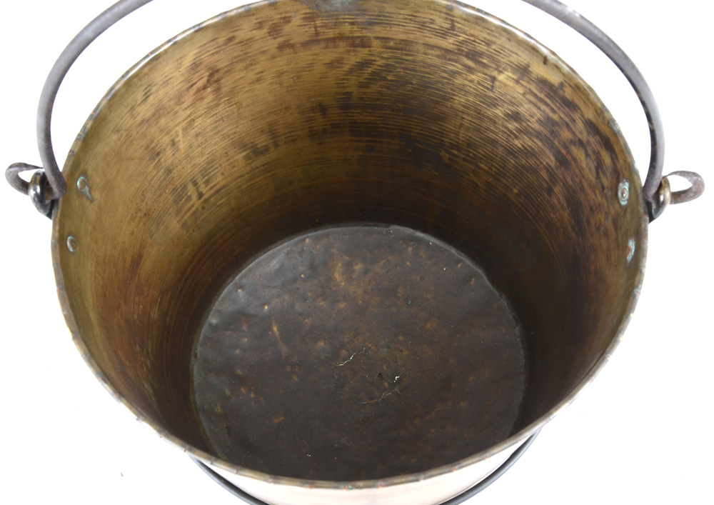 Large Brass Ash Bucket with Stand EBTH