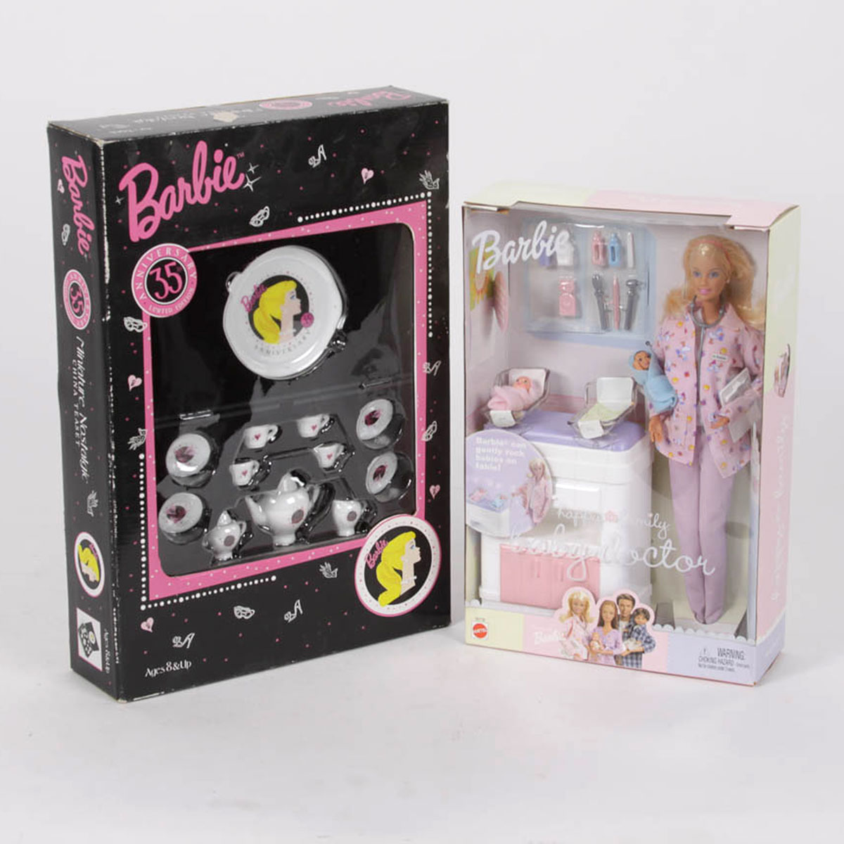 barbie 35th anniversary tea set