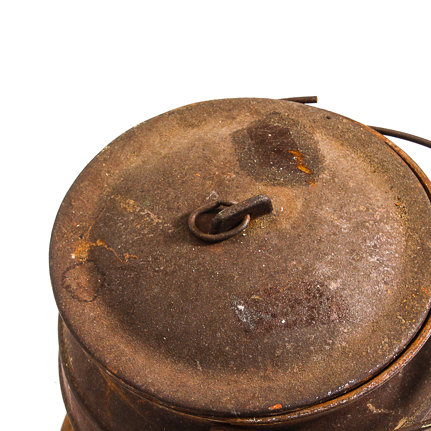 Vintage Cast Iron Pot with Lid and Stand EBTH