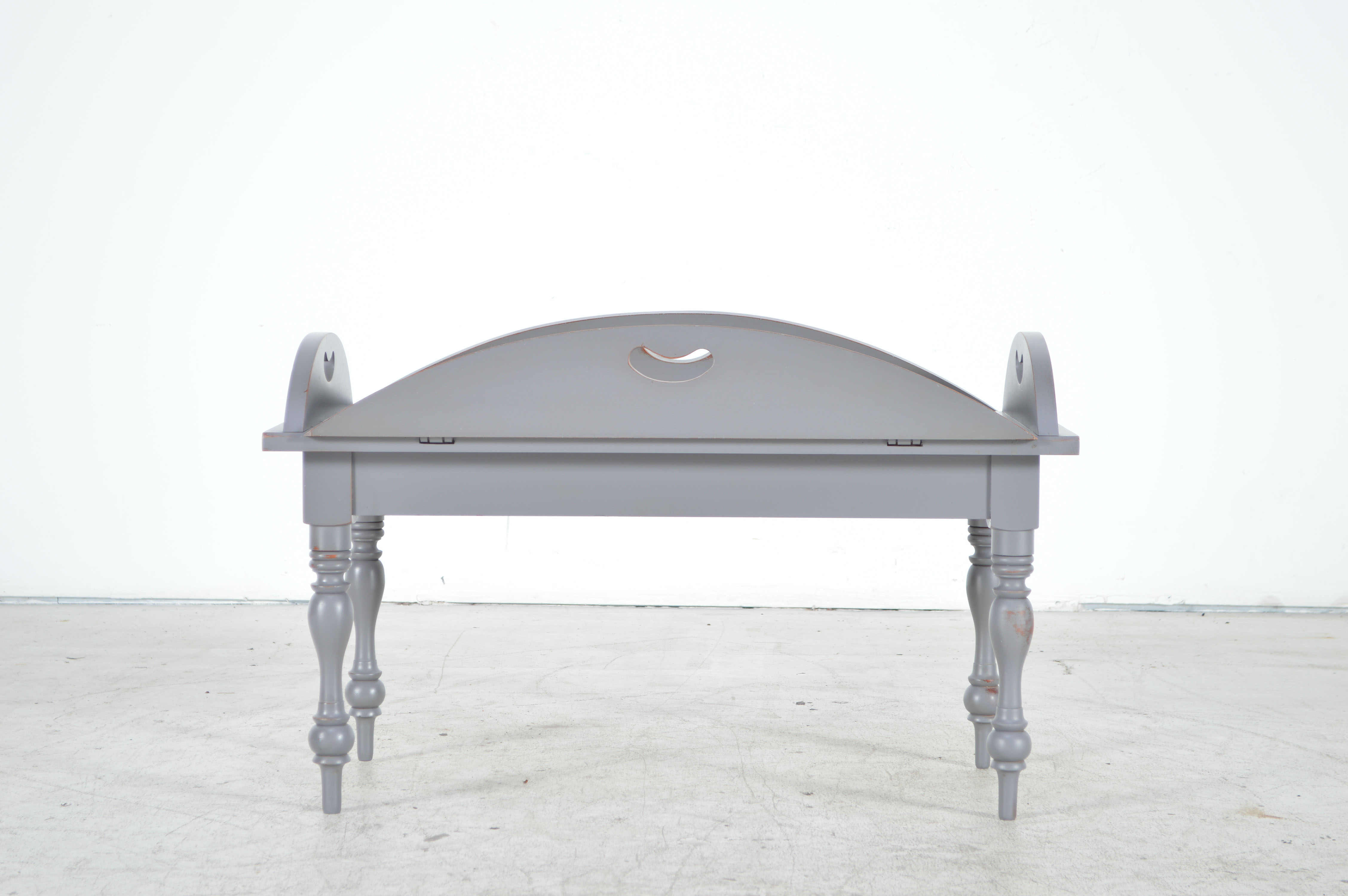 Grey Painted Wooden Coffee Table EBTH