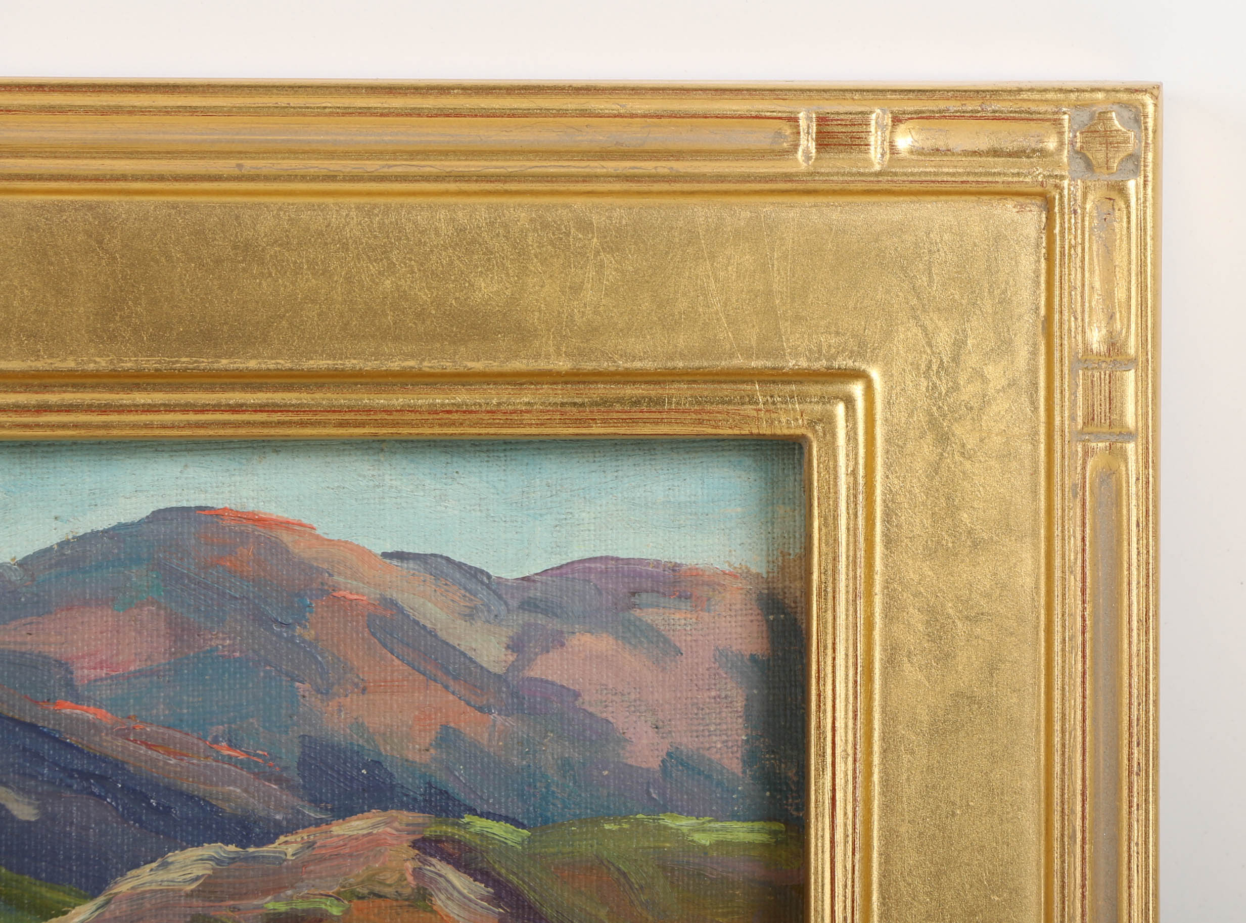 Oil Painting on Canvas Panel of Mountainous Landscape EBTH