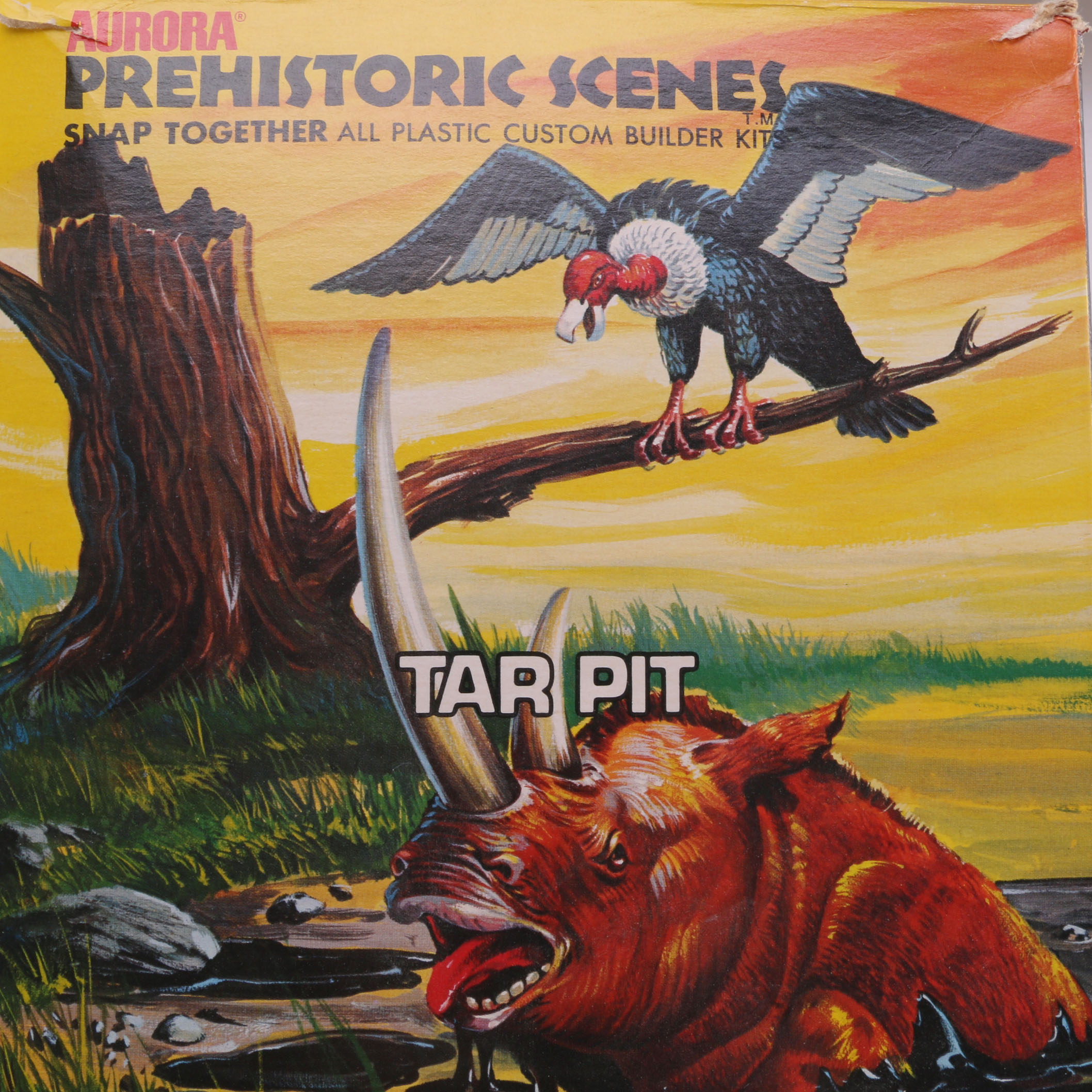 Aurora "Prehistoric Scenes: Tar Pit" Plastic Toy Models : EBTH