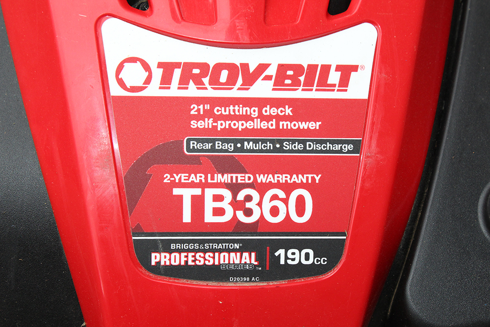 TroyBilt InStep TB360 Briggs & Stratton Professional 190cc Lawn Mower