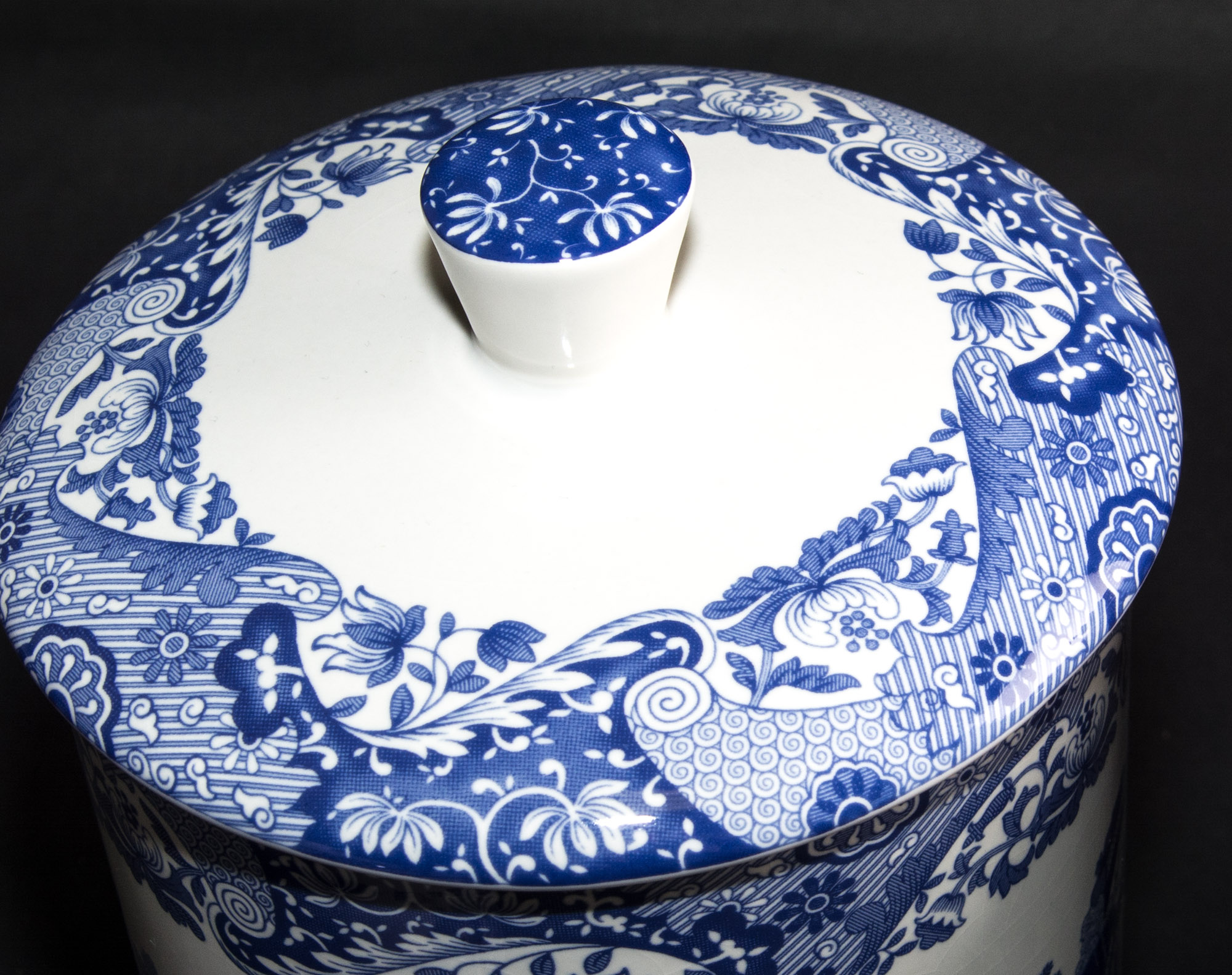 Spode Blue Italian Canister Set EBTH