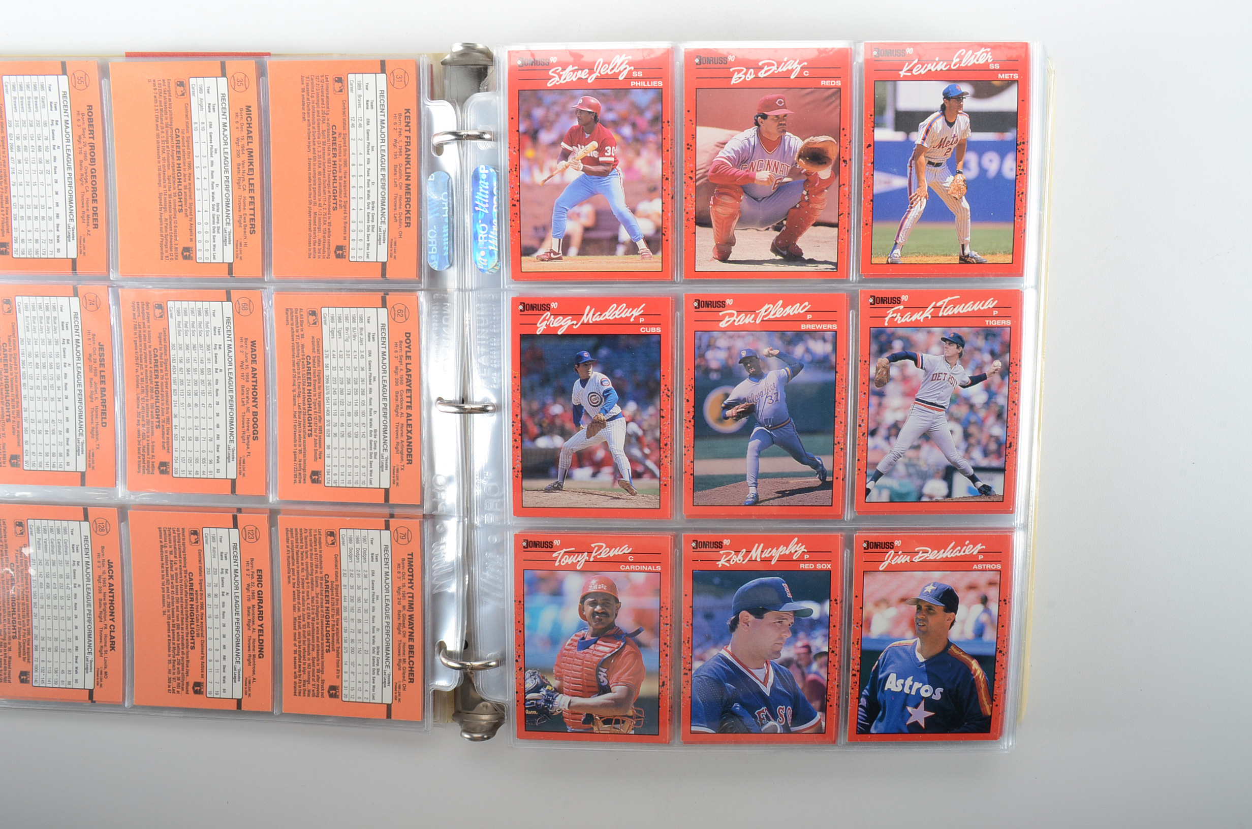 Vinyl Binder Filled With 1980s1990s Baseball Cards EBTH