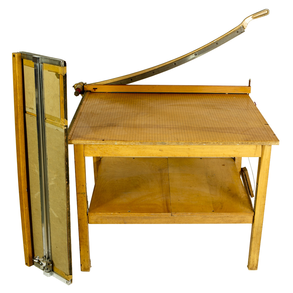 Craft Guillotine Cutting Table and Keeton Cutter Beveled Mat Cutter EBTH