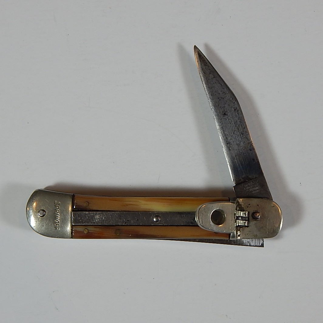 Vintage "Springer" Solingen Germany Switchblade Flick Knife EBTH