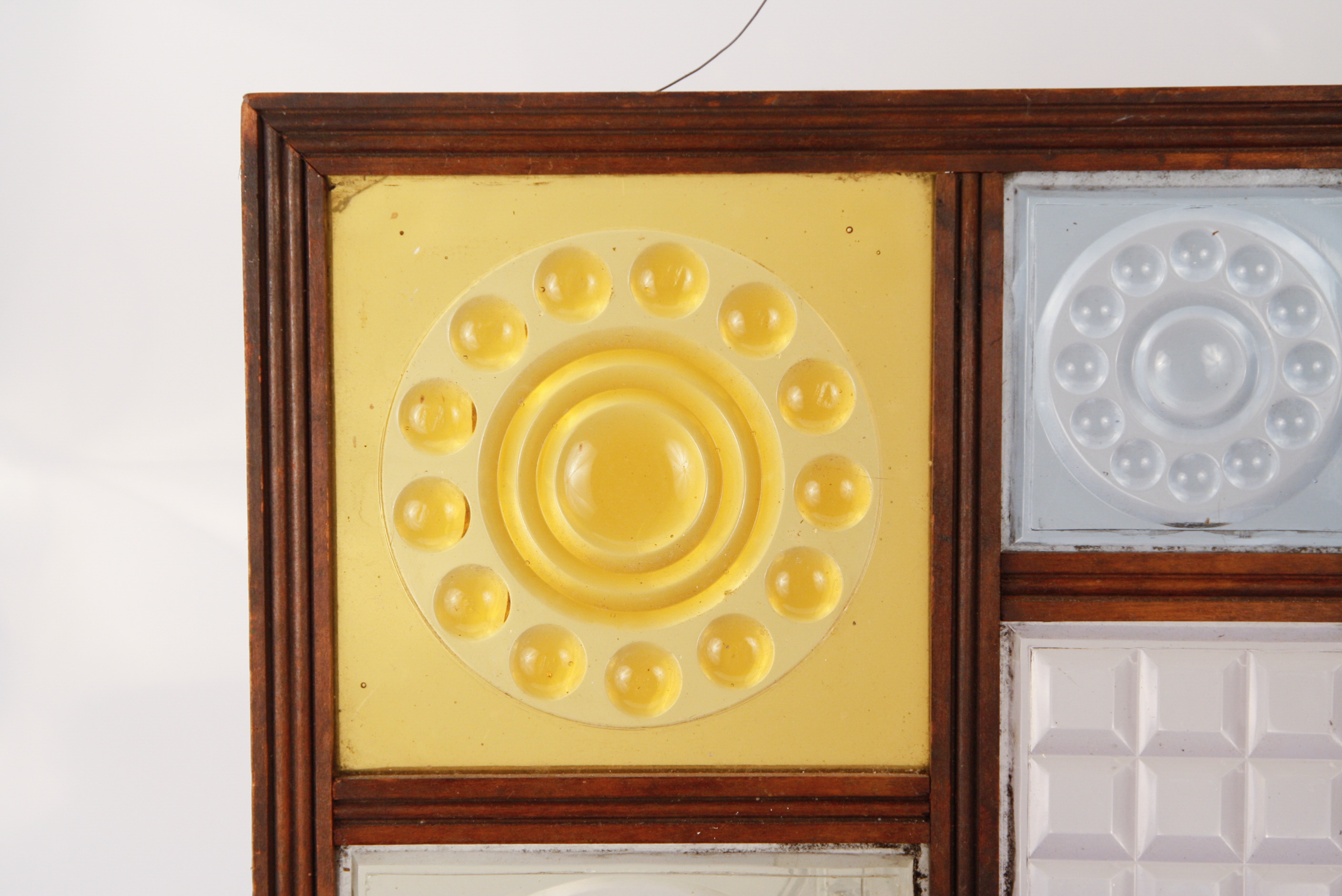 Pressed Colored Glass Tile Wall Hanging EBTH