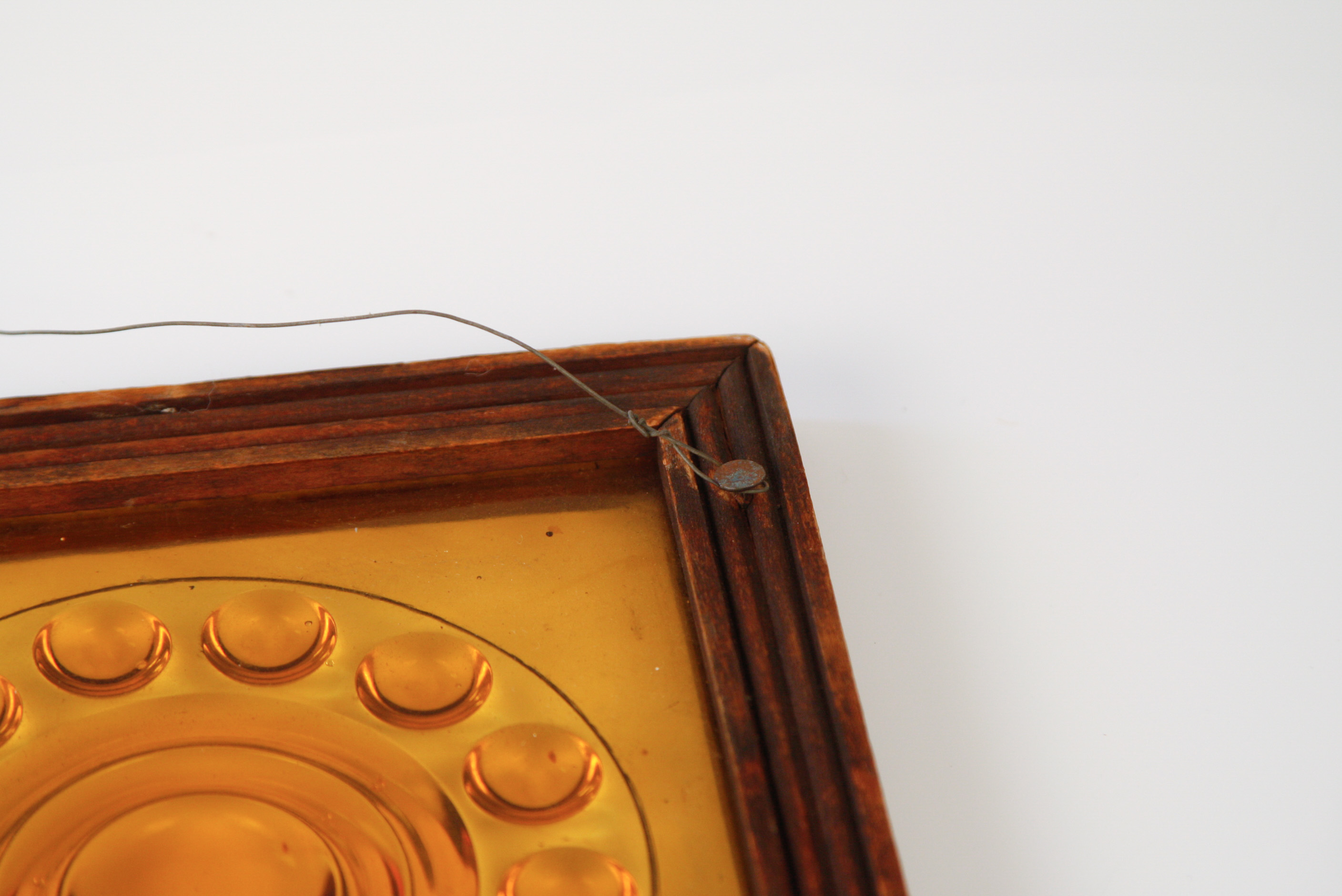 Pressed Colored Glass Tile Wall Hanging EBTH