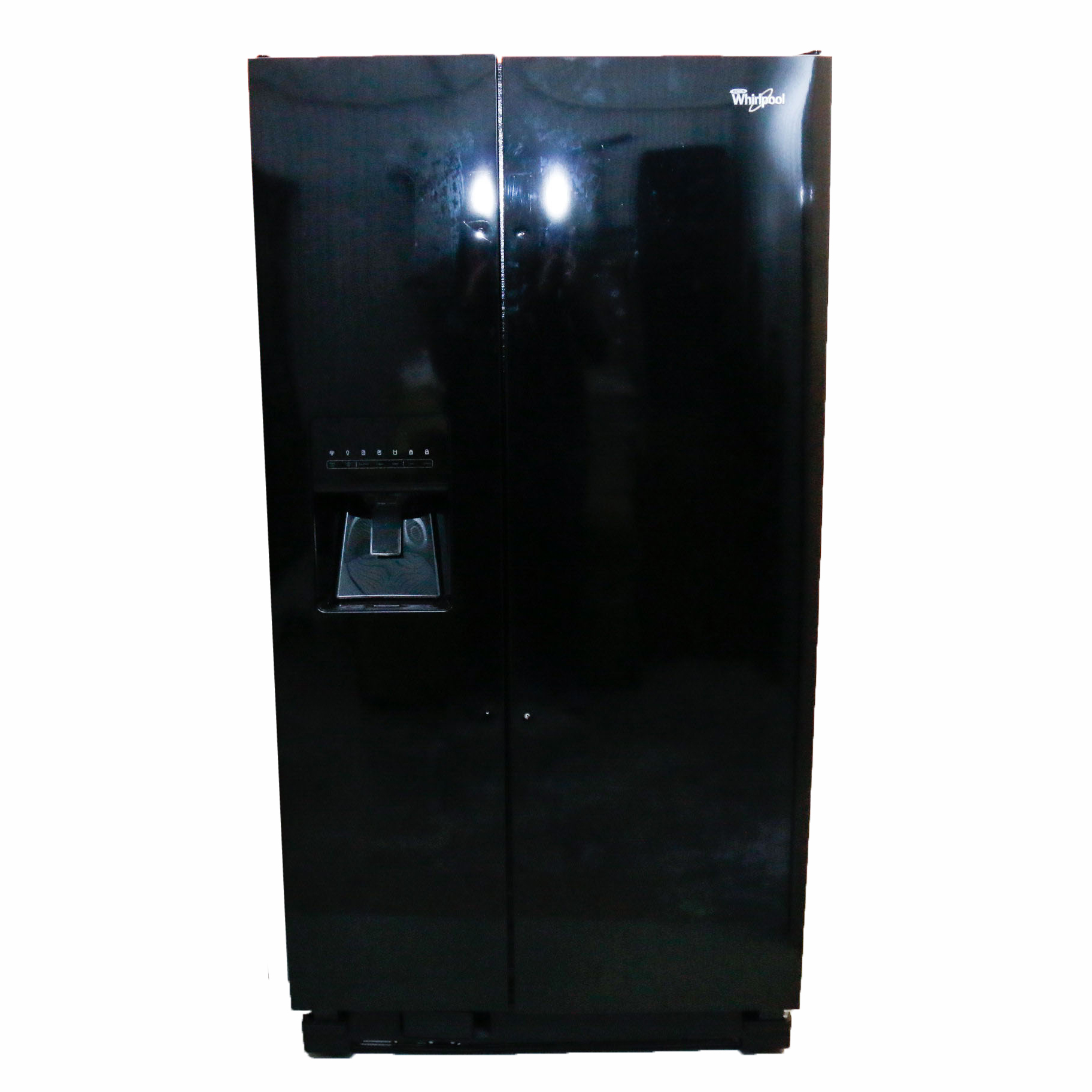 Black SidebySide Whirlpool Refrigerator Model Number WRS325FDAB02 EBTH