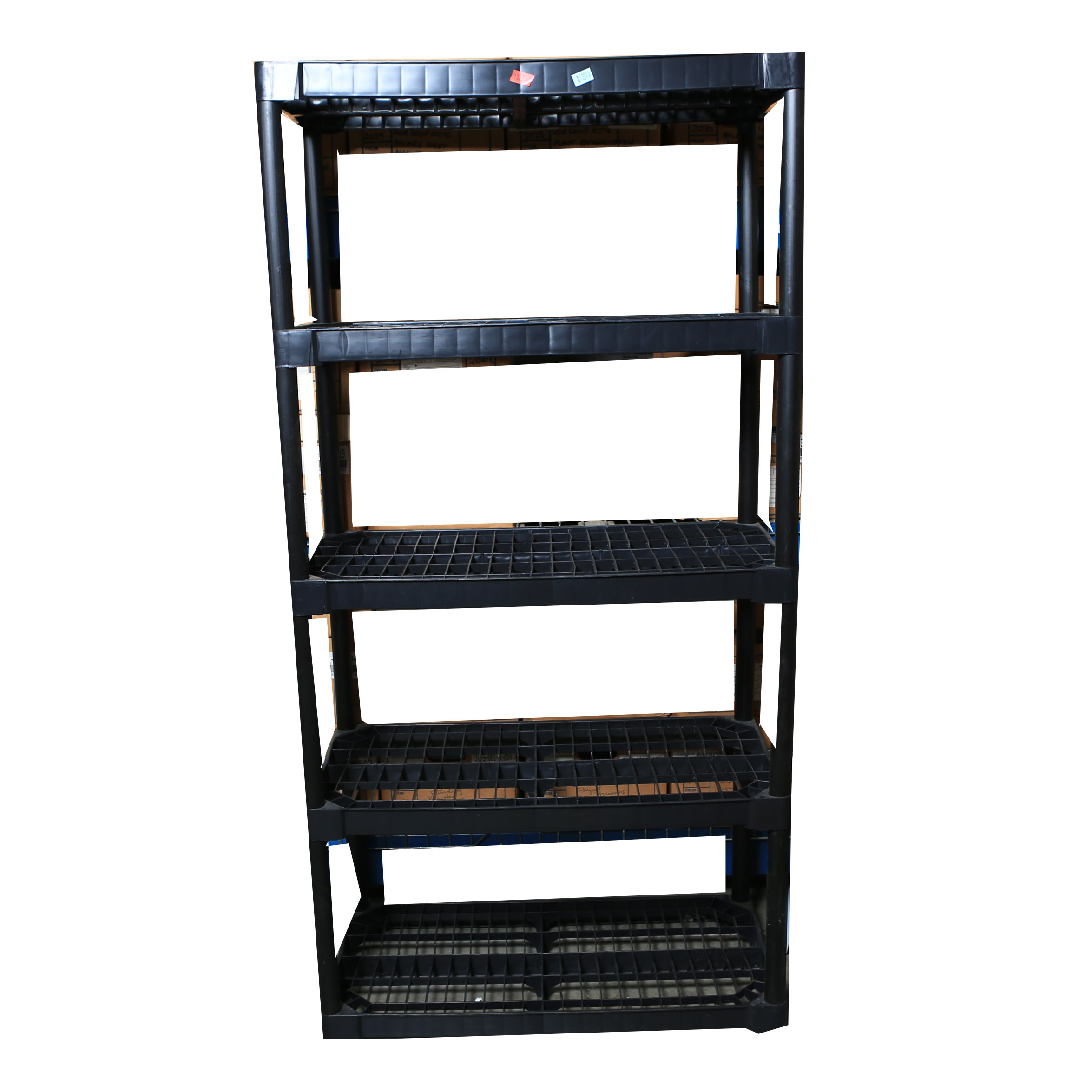 Set of Black Plastic Shelves EBTH