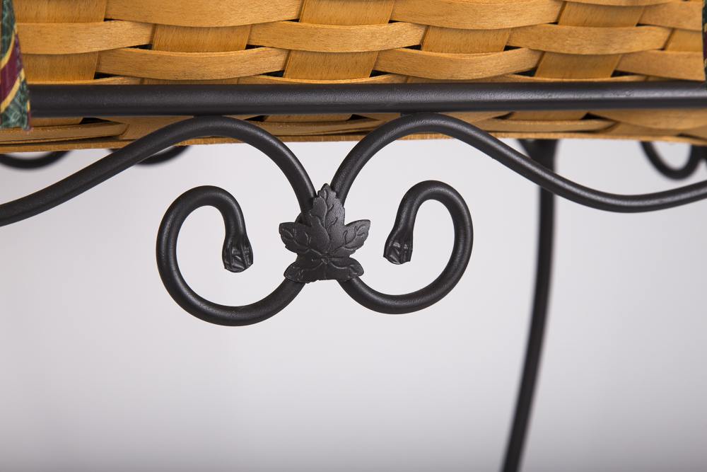 Longaberger Baskets in Wrought Iron Stands EBTH