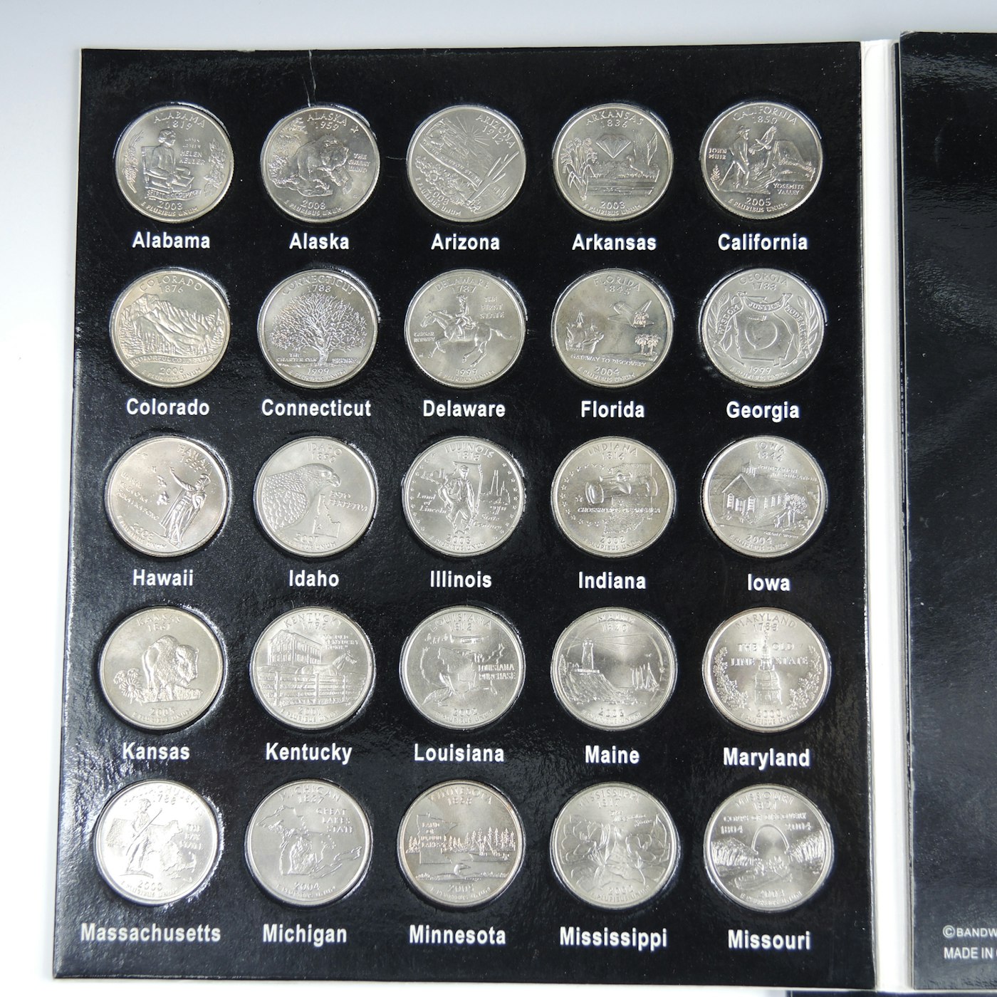 U S Fifty States Quarter Coin Collection With Binders EBTH u-s-fifty-states-quarter-coin-collection-with-binders-ebth