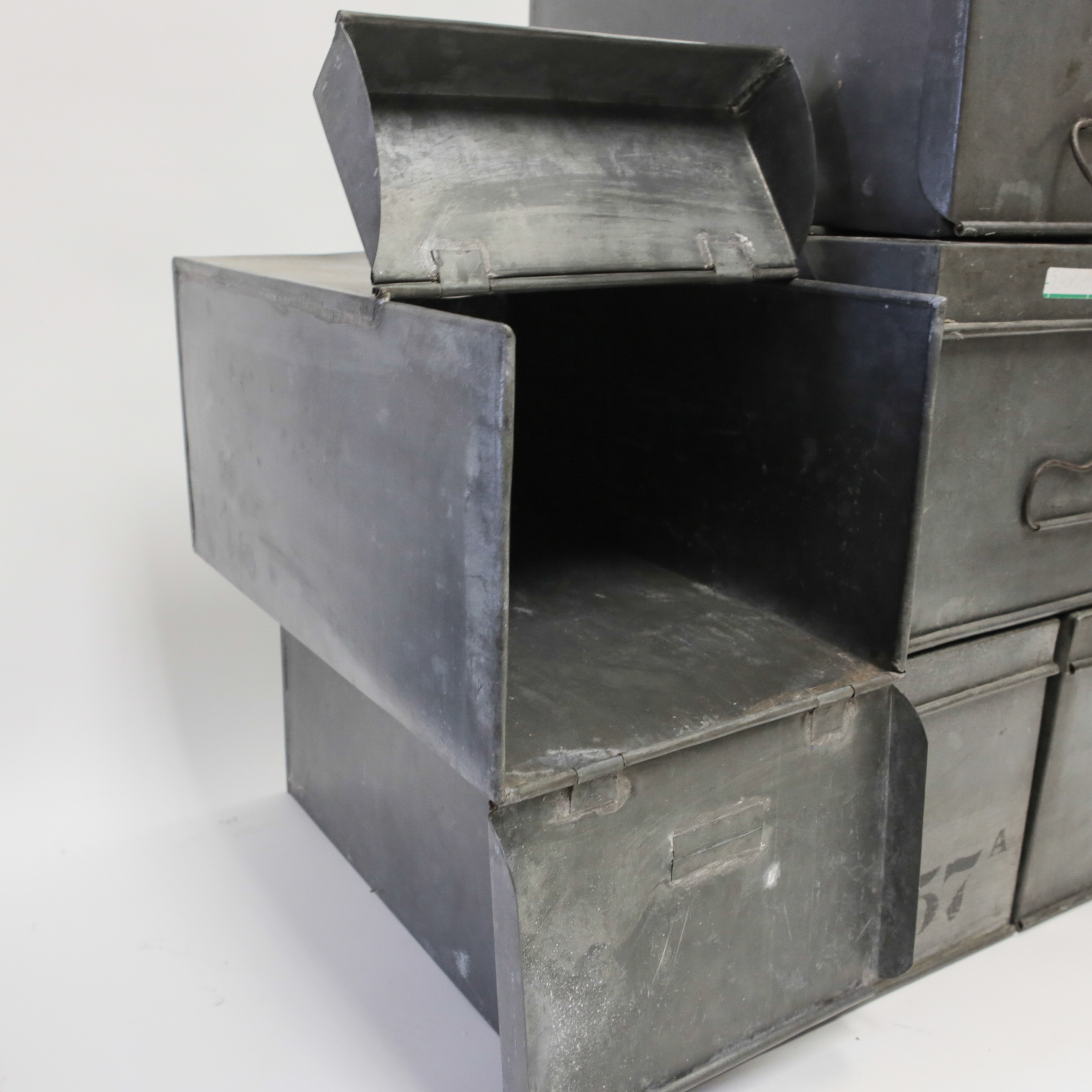 Collection of Vintage Metal Storage Boxes | EBTH