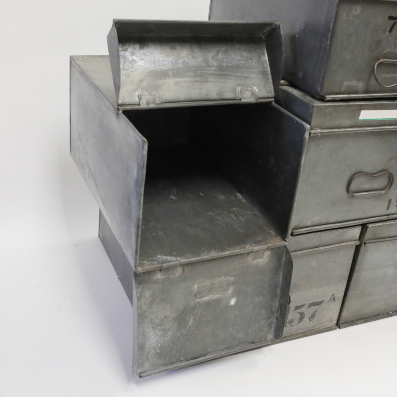 Collection of Vintage Metal Storage Boxes | EBTH