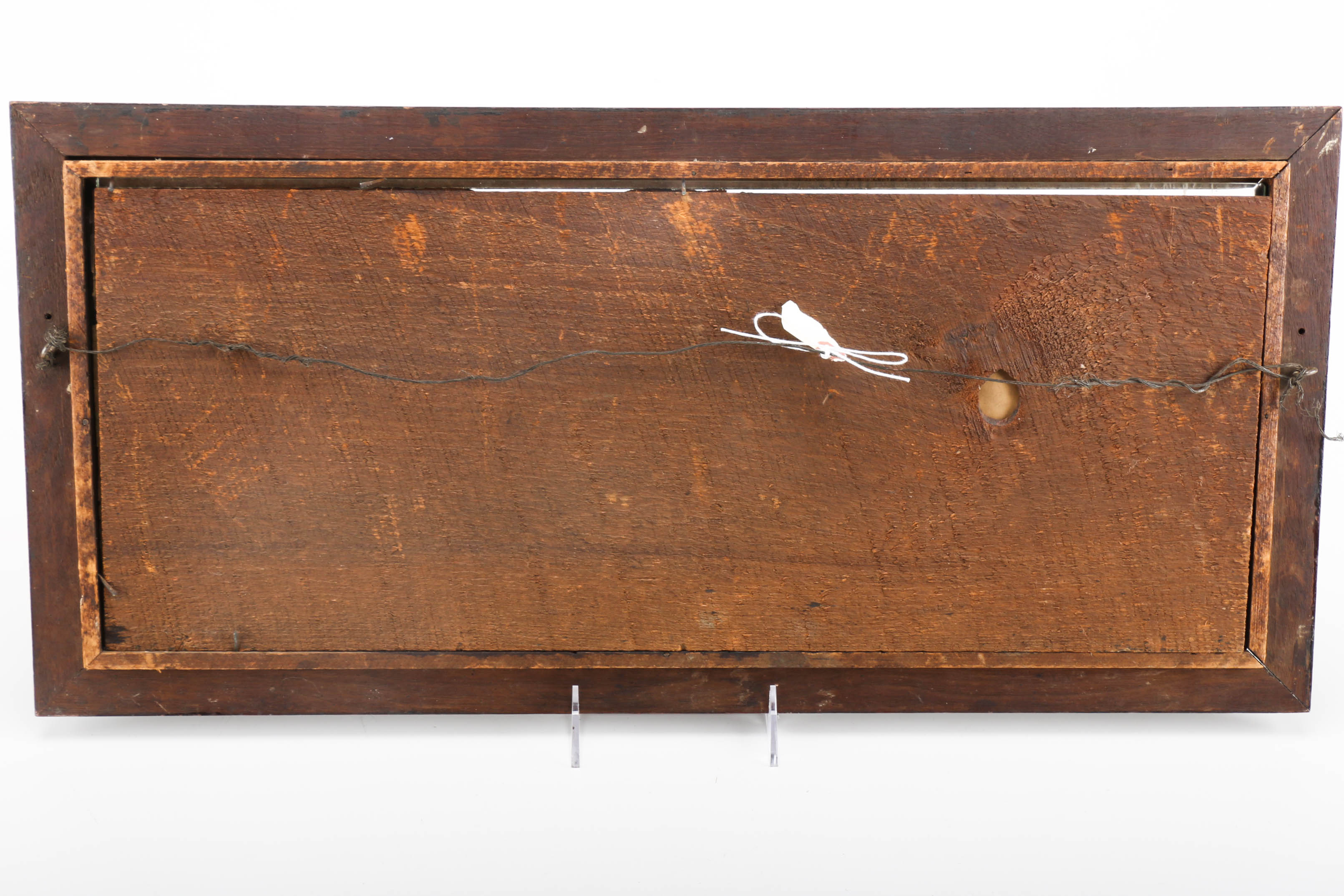 Three Antique Perforated Paper Needlework with Motto Designs EBTH