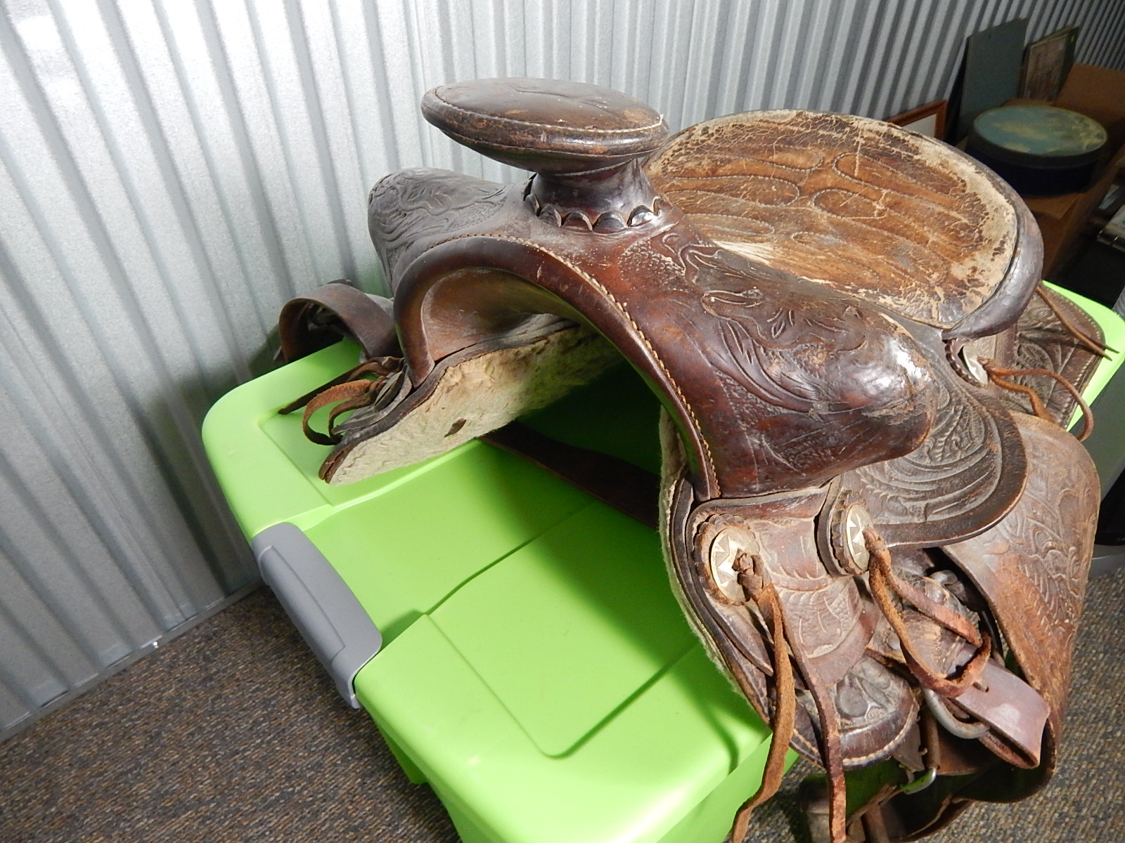 Vintage Leather Horse Saddle EBTH