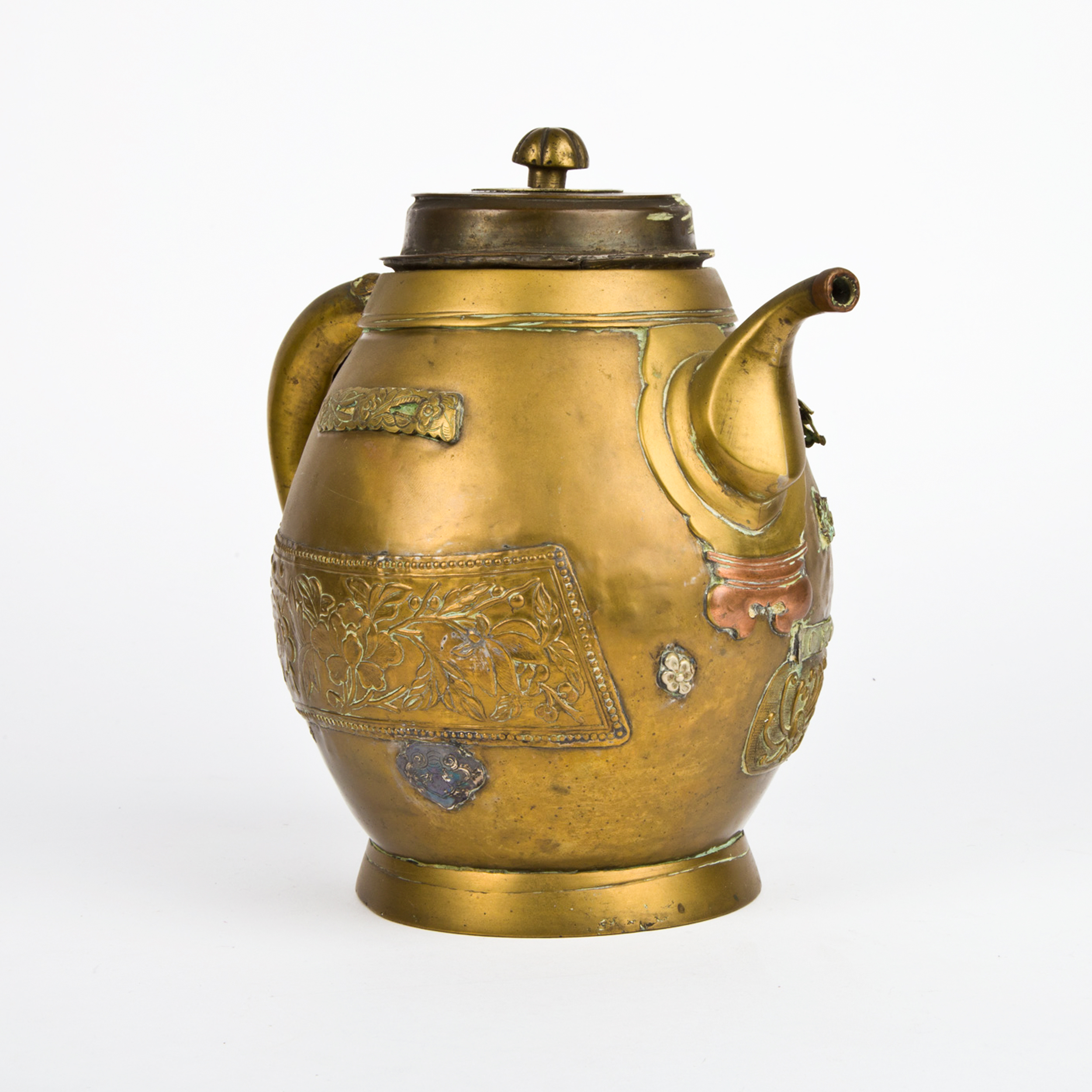 Antique Chinese Brass Teapot EBTH