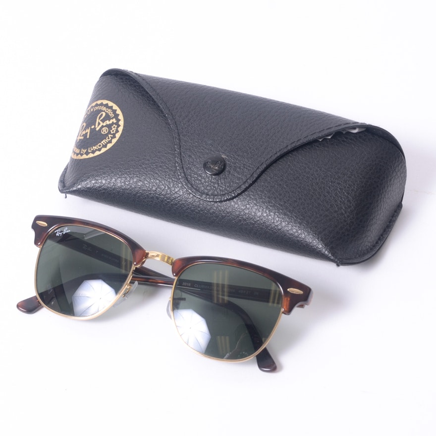 Ray Ban Clubmaster Sunglasses In Tortoise Shell Ebth Ray Ban Clubmaster Sunglasses In Tortoise Shell Ebth