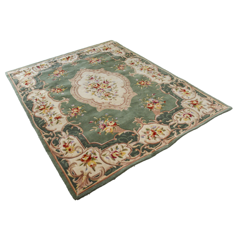 Wool Savonnerie Style Area Rug by Royal Palace EBTH