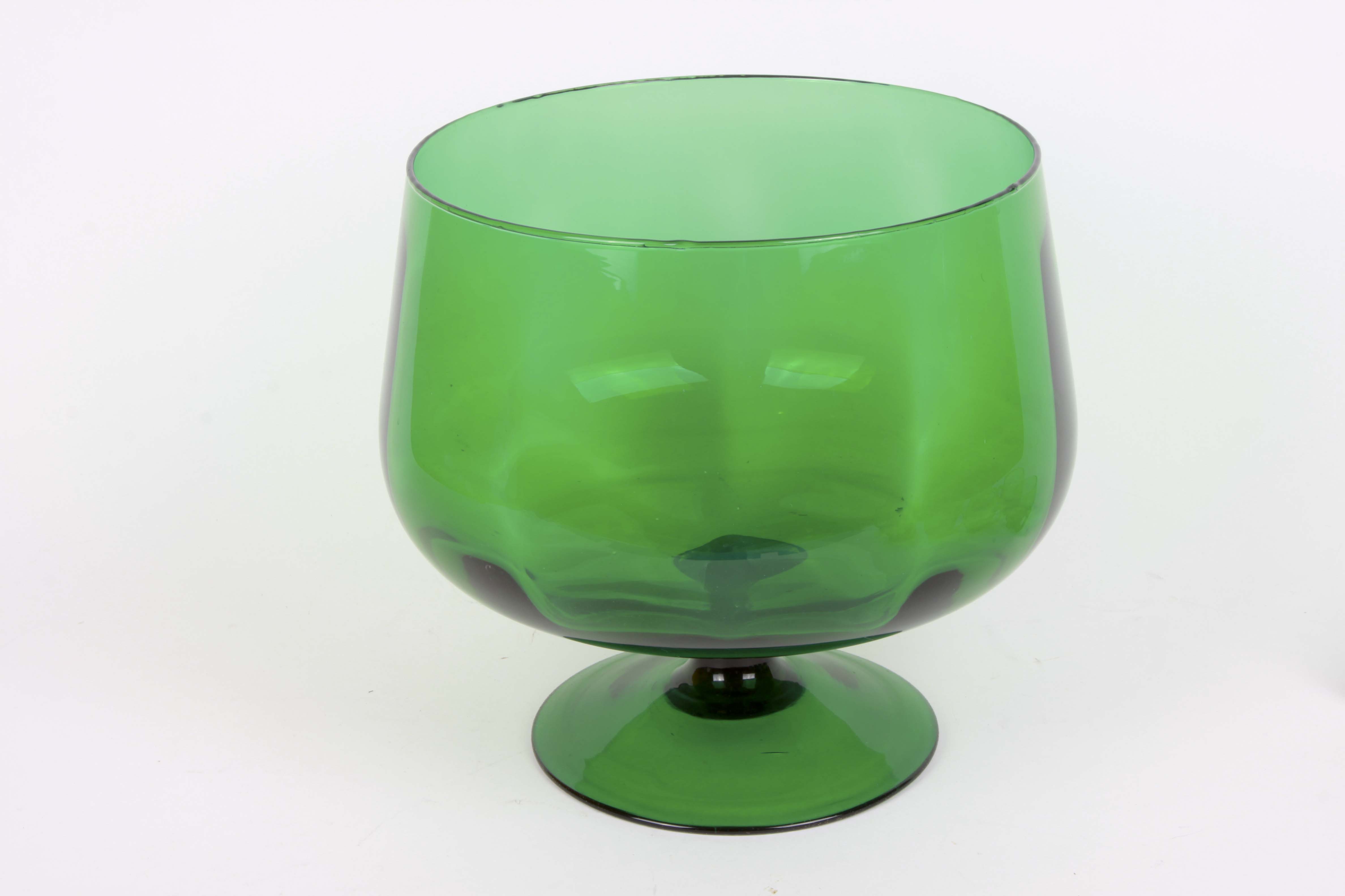 Emerald Green Punch Bowl Set EBTH