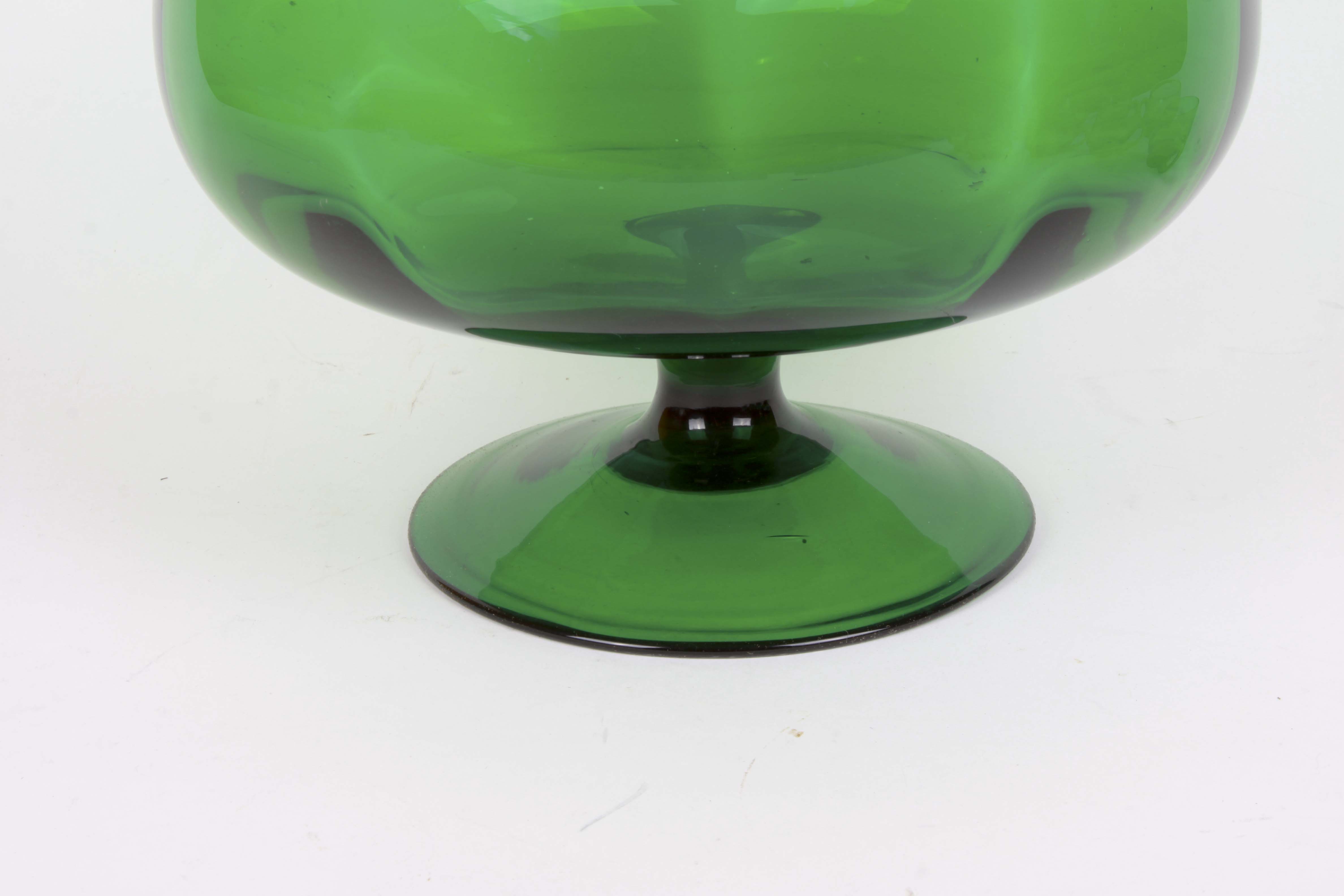 Emerald Green Punch Bowl Set EBTH