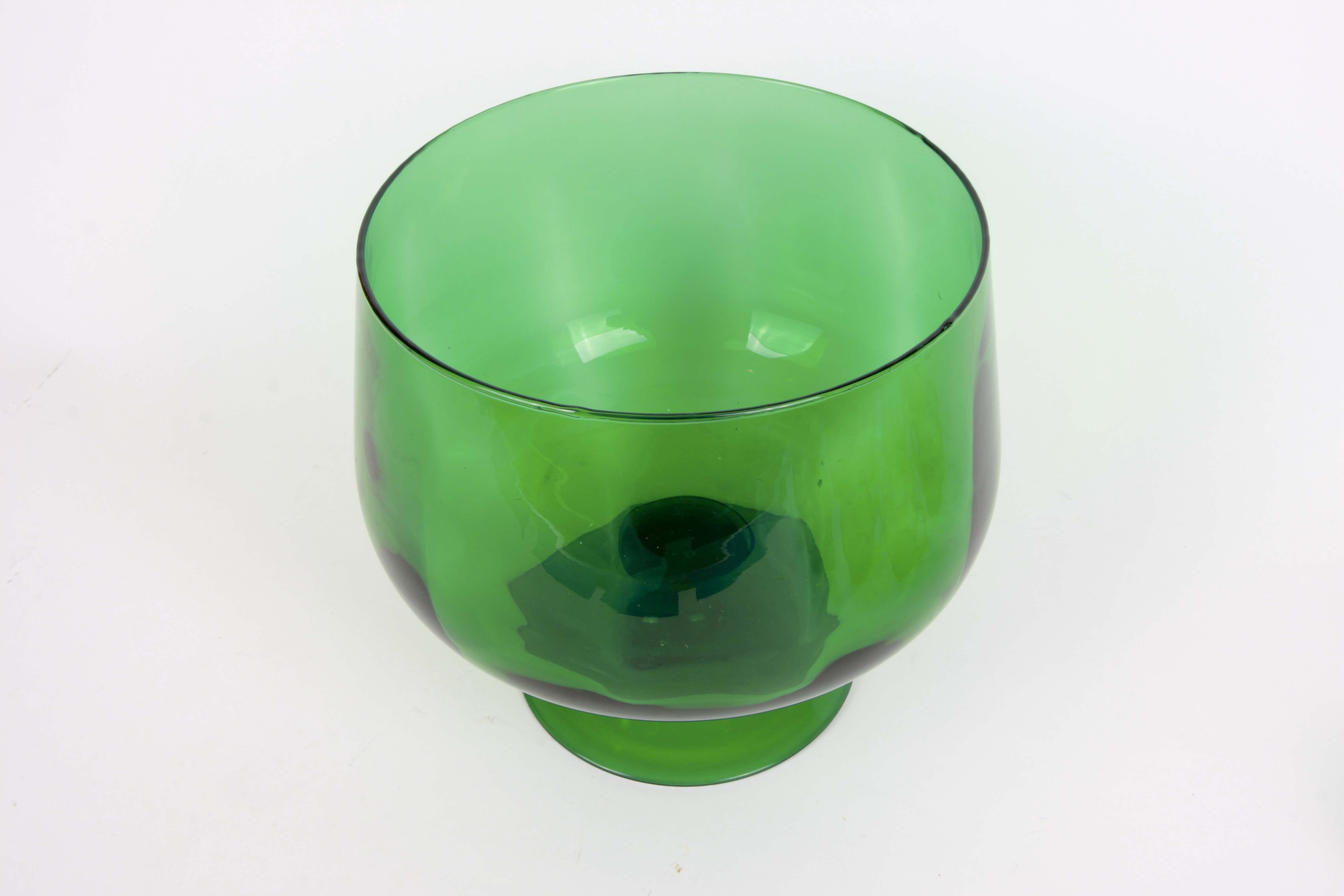 Emerald Green Punch Bowl Set EBTH