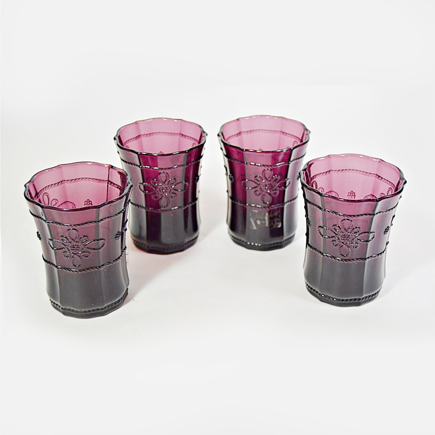 Set of Juliska Purple Glass Tumblers EBTH