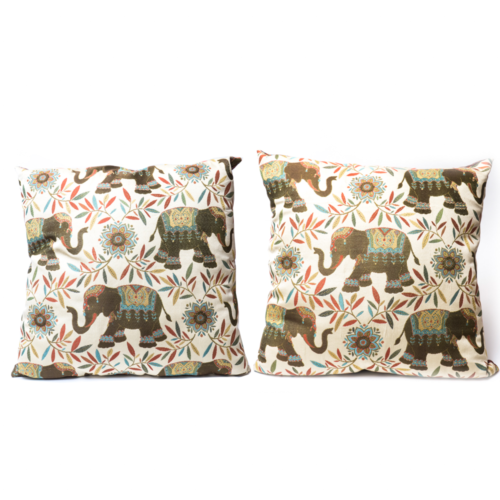 Pier 1 Elephant Throw Pillows Ebth