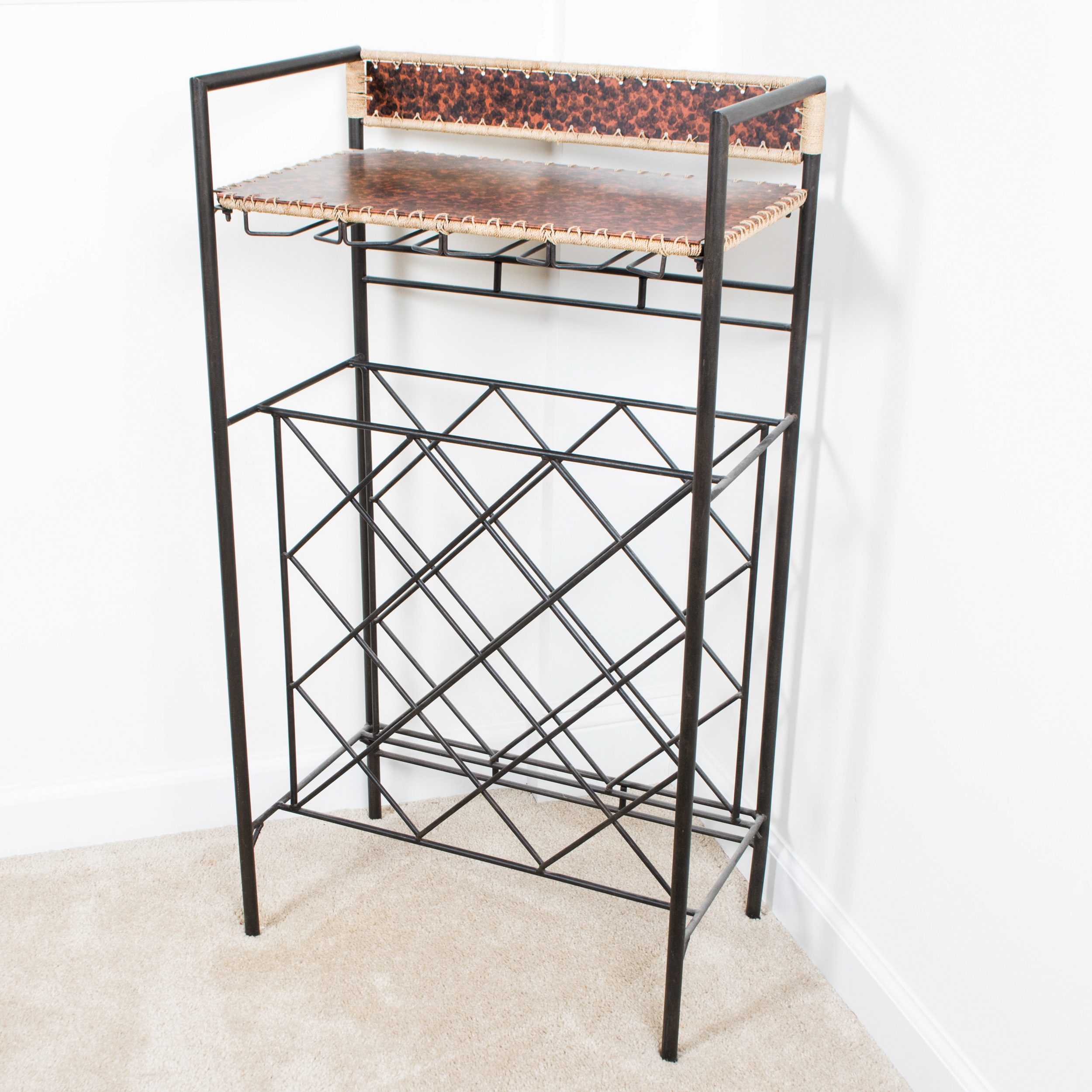 Iron Wine Rack Table EBTH