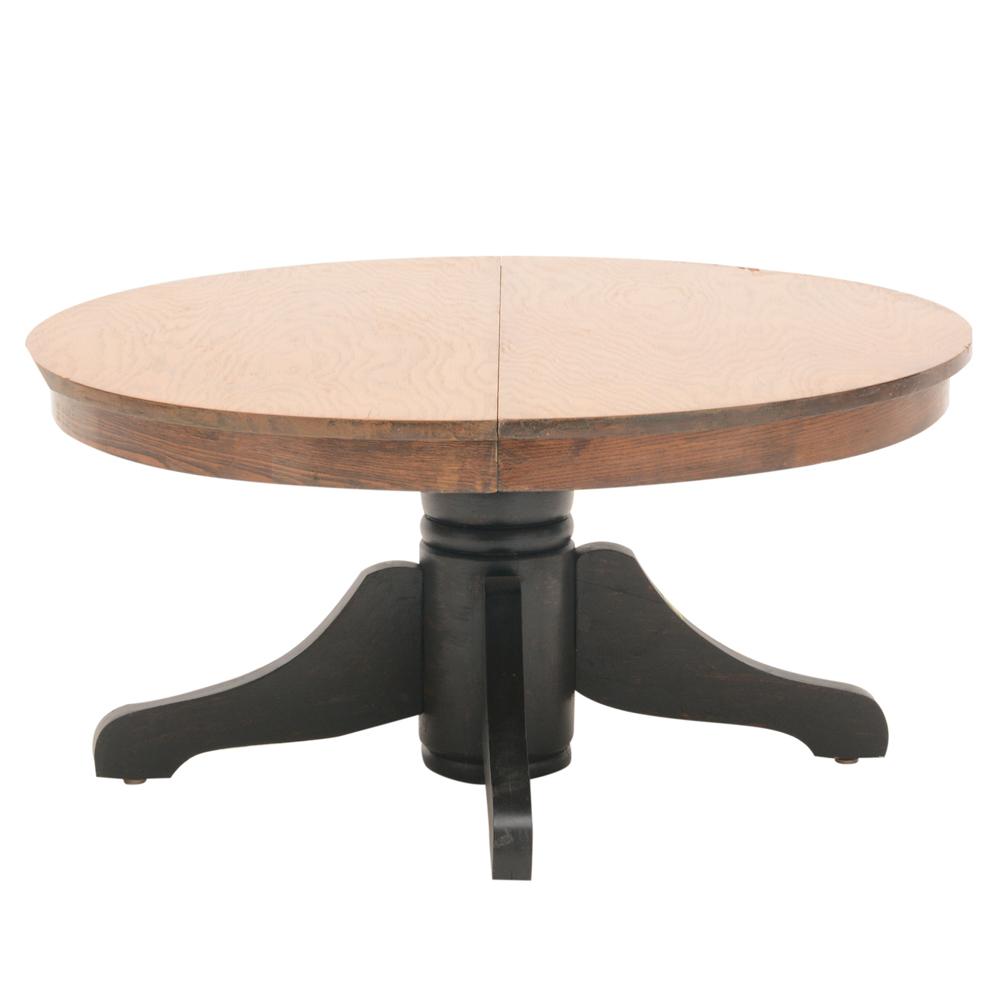 Round Oak Coffee Table EBTH