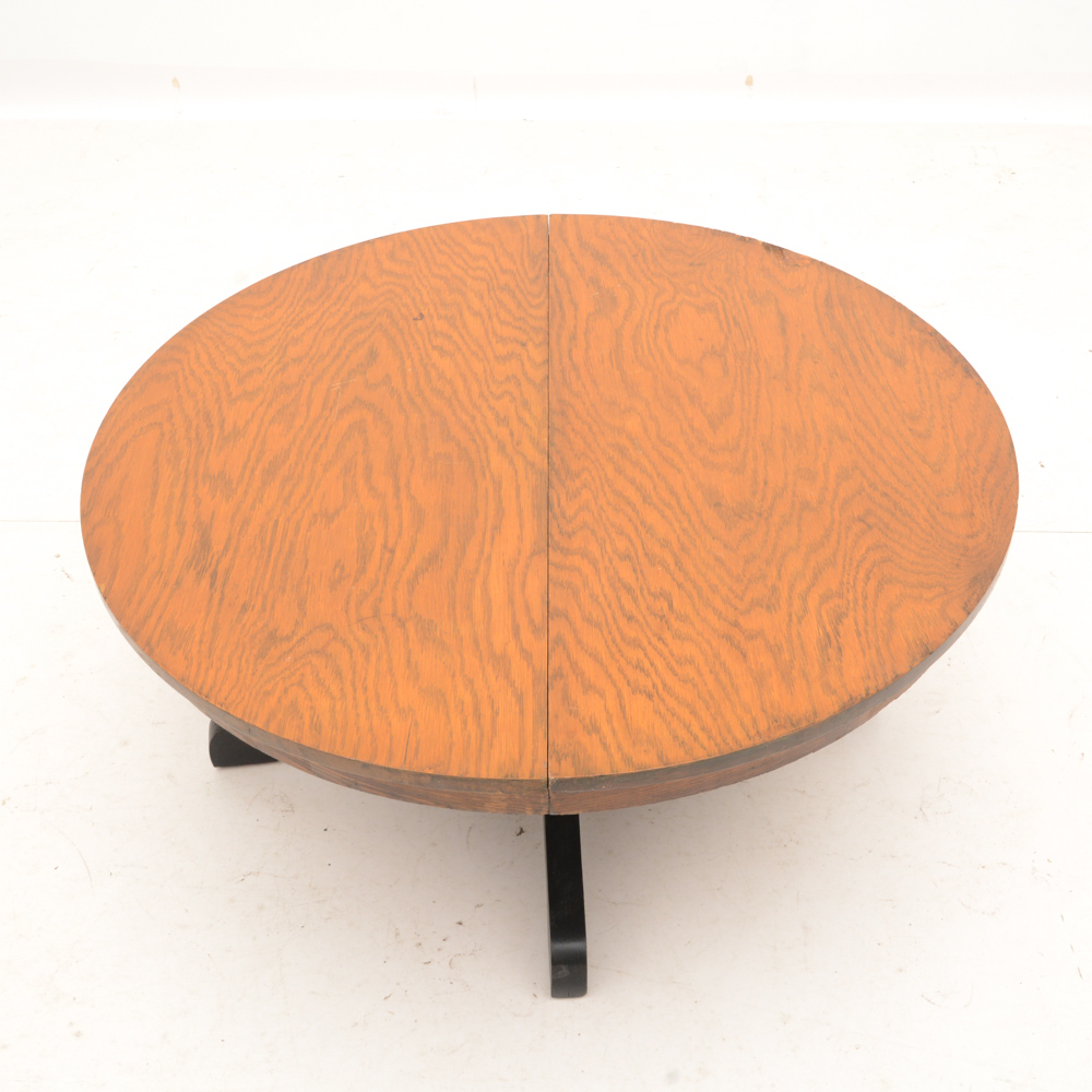 Round Oak Coffee Table EBTH