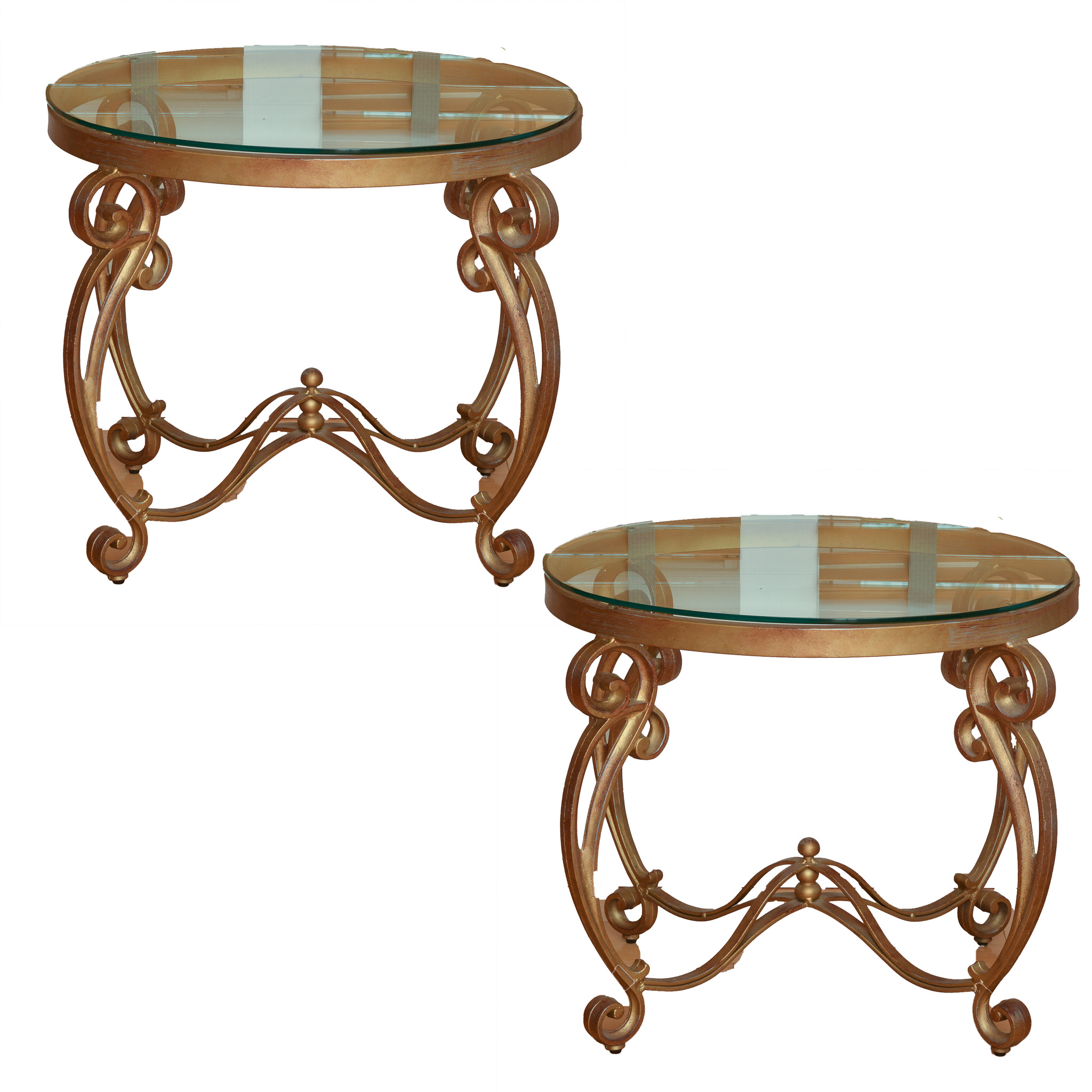 Glass Oval End Tables EBTH