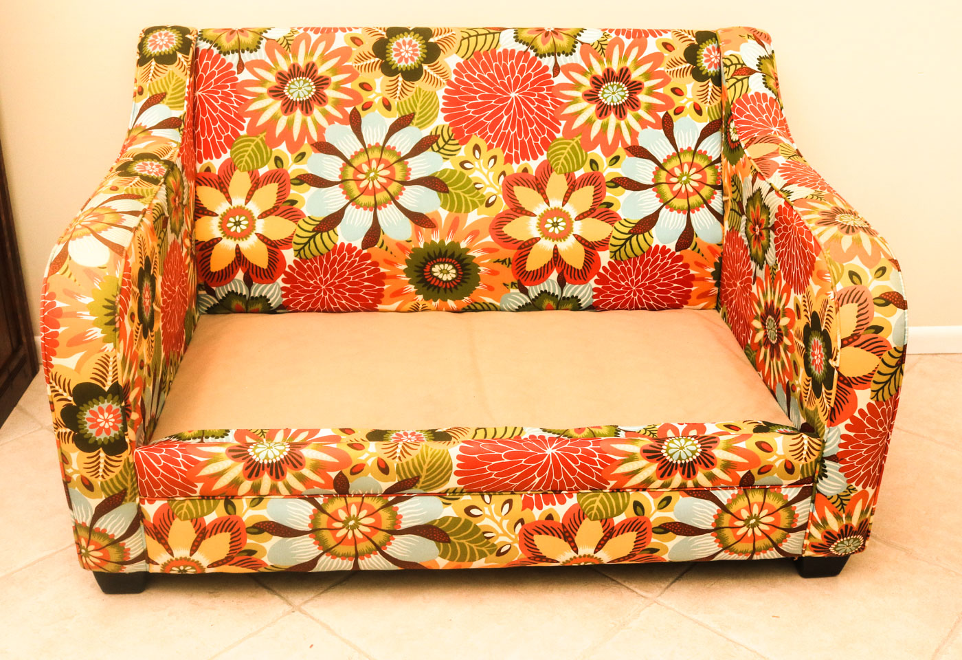 Floral Print Loveseat And Couch | EBTH