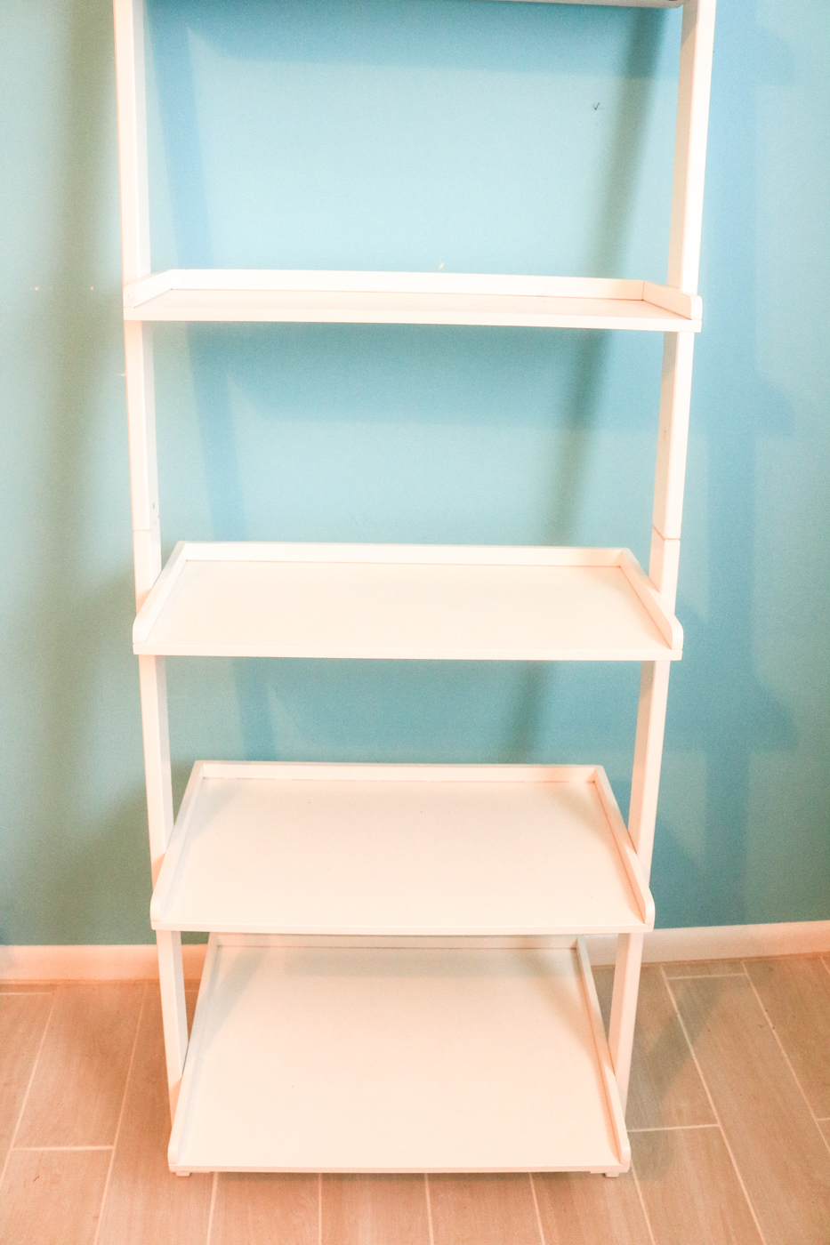 Wood Tiered Ladder Shelving Unit EBTH