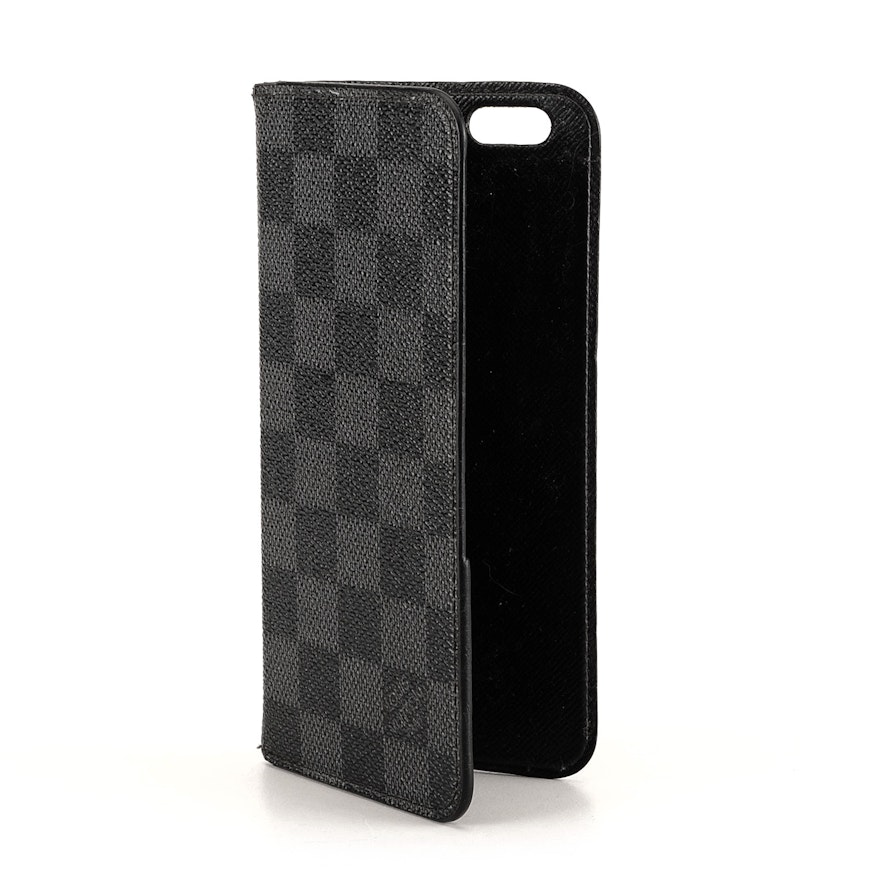 Louis Vuitton Damier Graphite iPhone 6 Plus Folio Case : EBTH