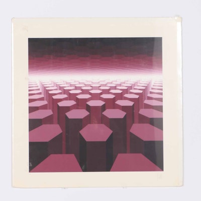 Jean-Pierre Vasarely Yvaral Limited Edition Serigraph Jean-Pierre Vasarely Yvaral Limited Edition Serigraph