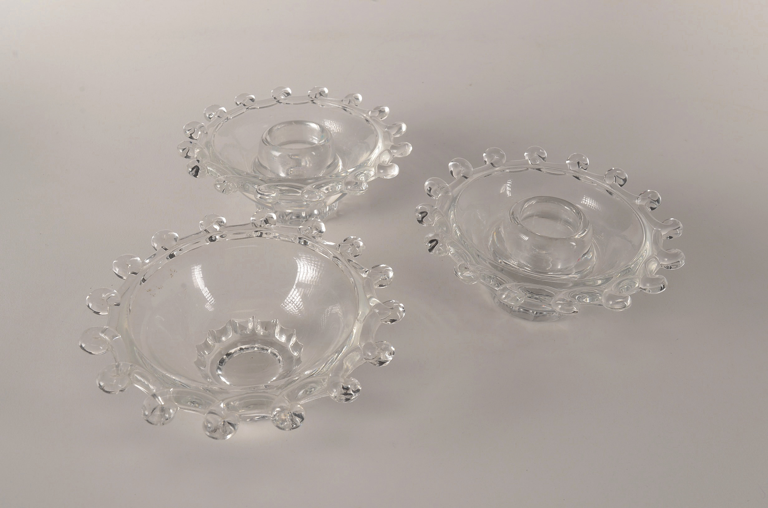 Heisey Glassware in "Ridgeleigh" and "Lariat" Patterns EBTH
