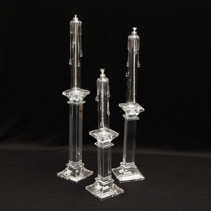 Mikasa Crystal Candleholders and Glass Candle Oil Lamps EBTH