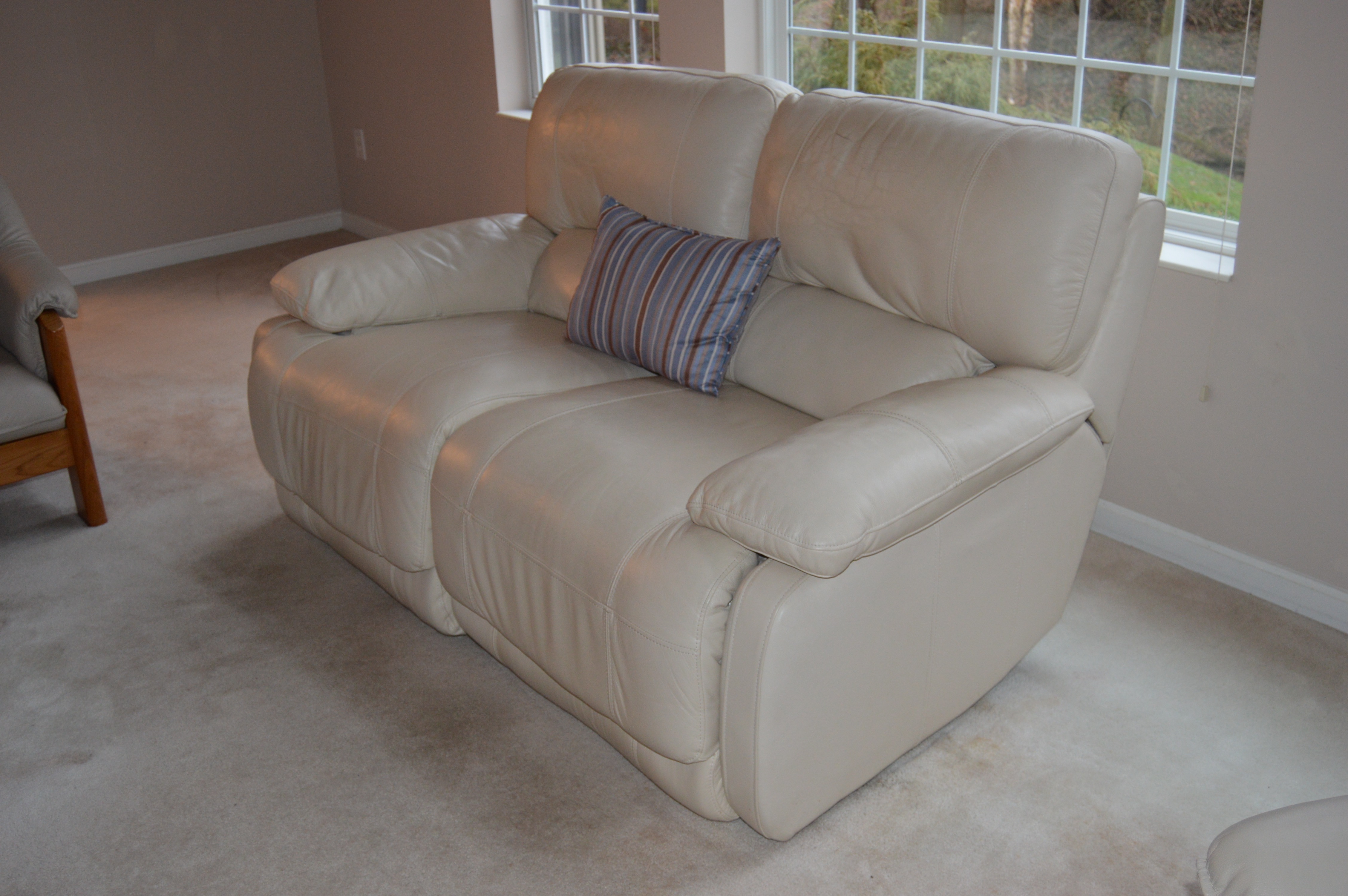 Leather Power Reclining Loveseat by Leggett and Platt EBTH