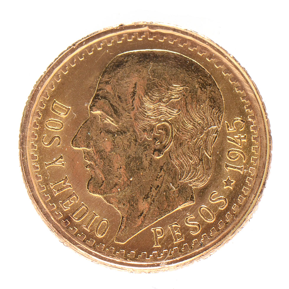 1945-mexican-2-1-2-peso-gold-coin-ebth