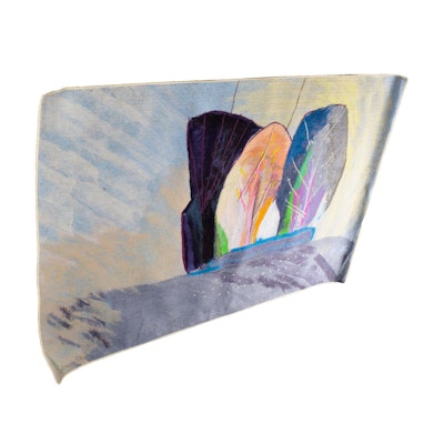 "Arboles Monumento" #9 Signed Calman Shemi Textile "Arboles Monumento" #9 Signed Calman Shemi Textile