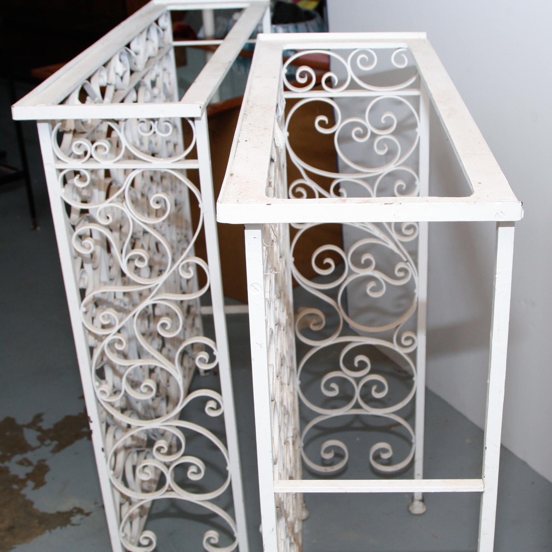 Pair of Victorian Cast Iron Radiator Covers EBTH