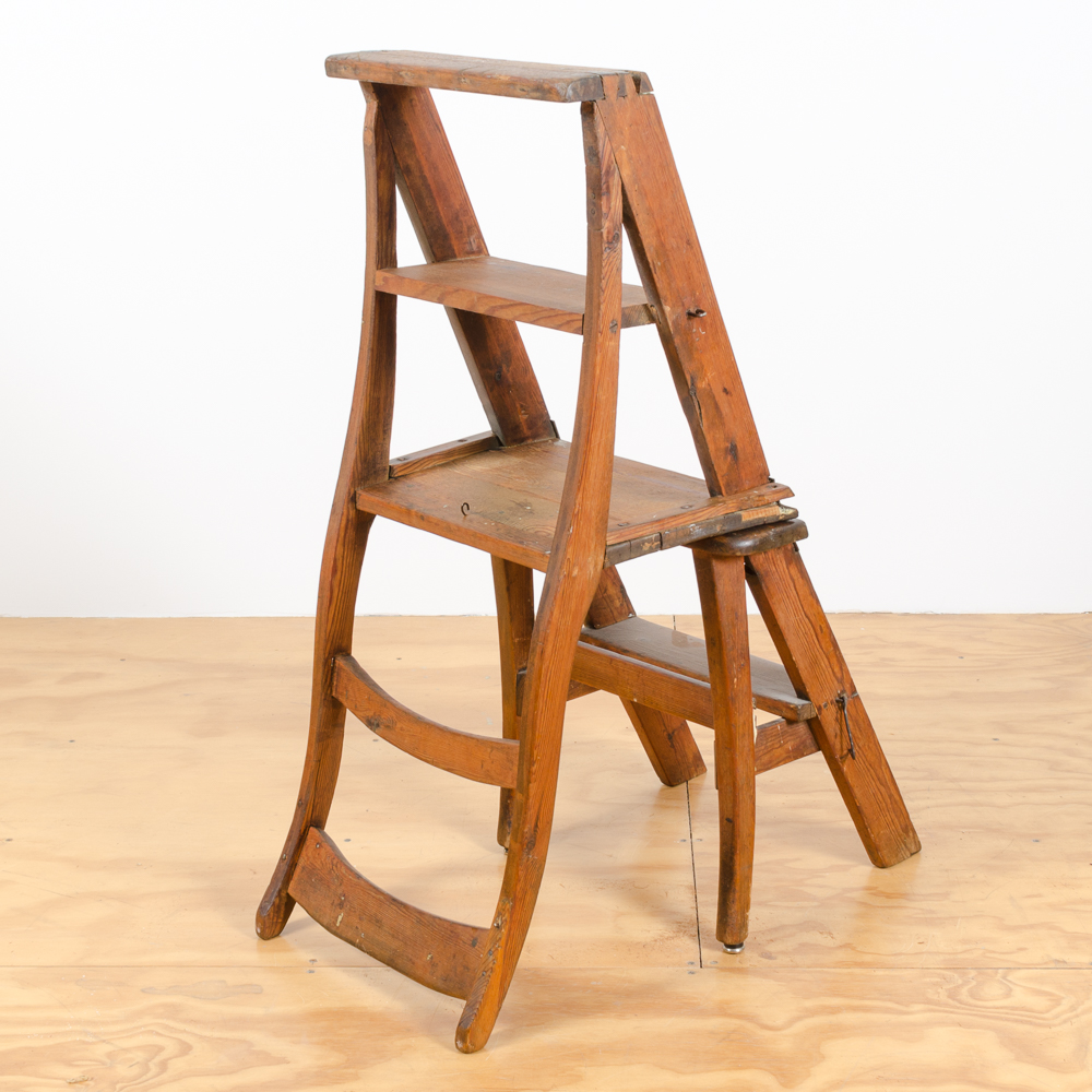 Wooden Convertible Ladder Chair EBTH