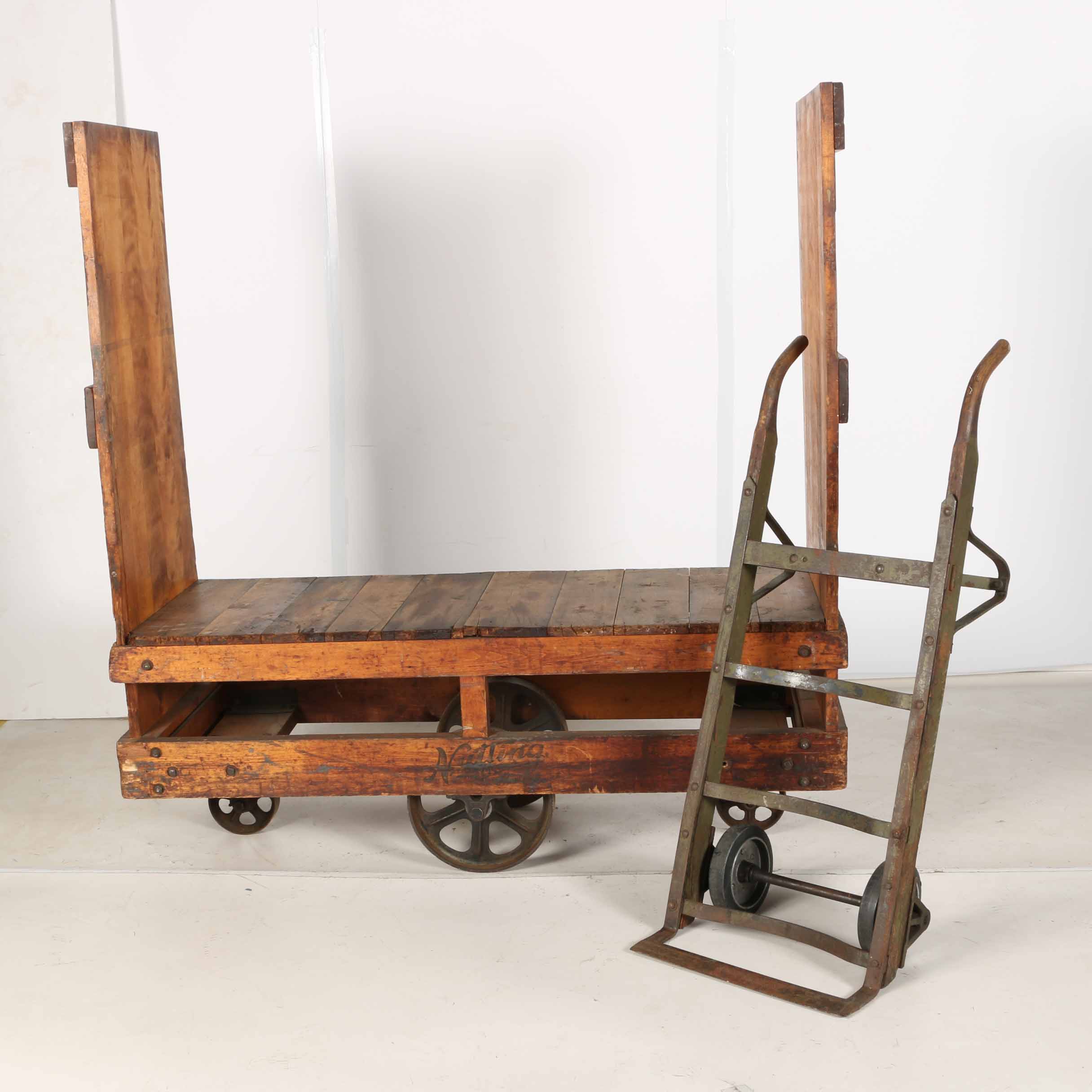 Vintage Nutting Co. Cart With Moving Dolly | EBTH