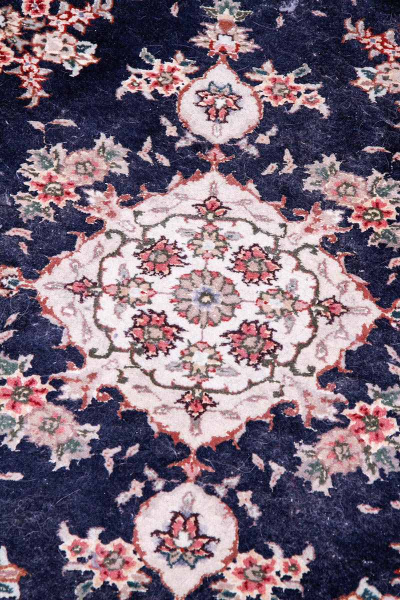 Hand Knotted IndoPersian Accent Rug EBTH